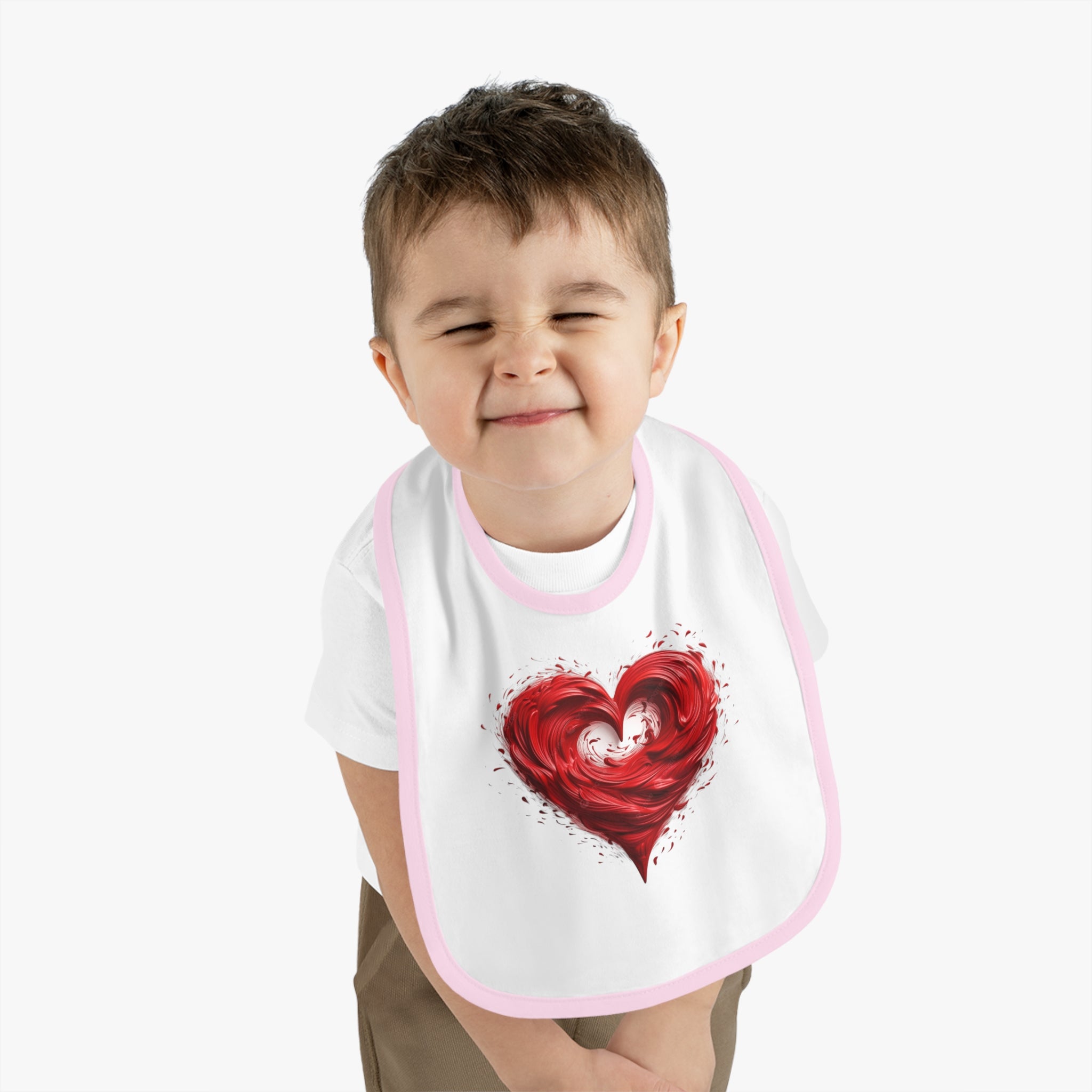 Cute Baby Bib - Tiny but Mighty, Infant Feeding Bib, Baby Shower Gift, Newborn Accessories, Elephant Design, Everyday Use