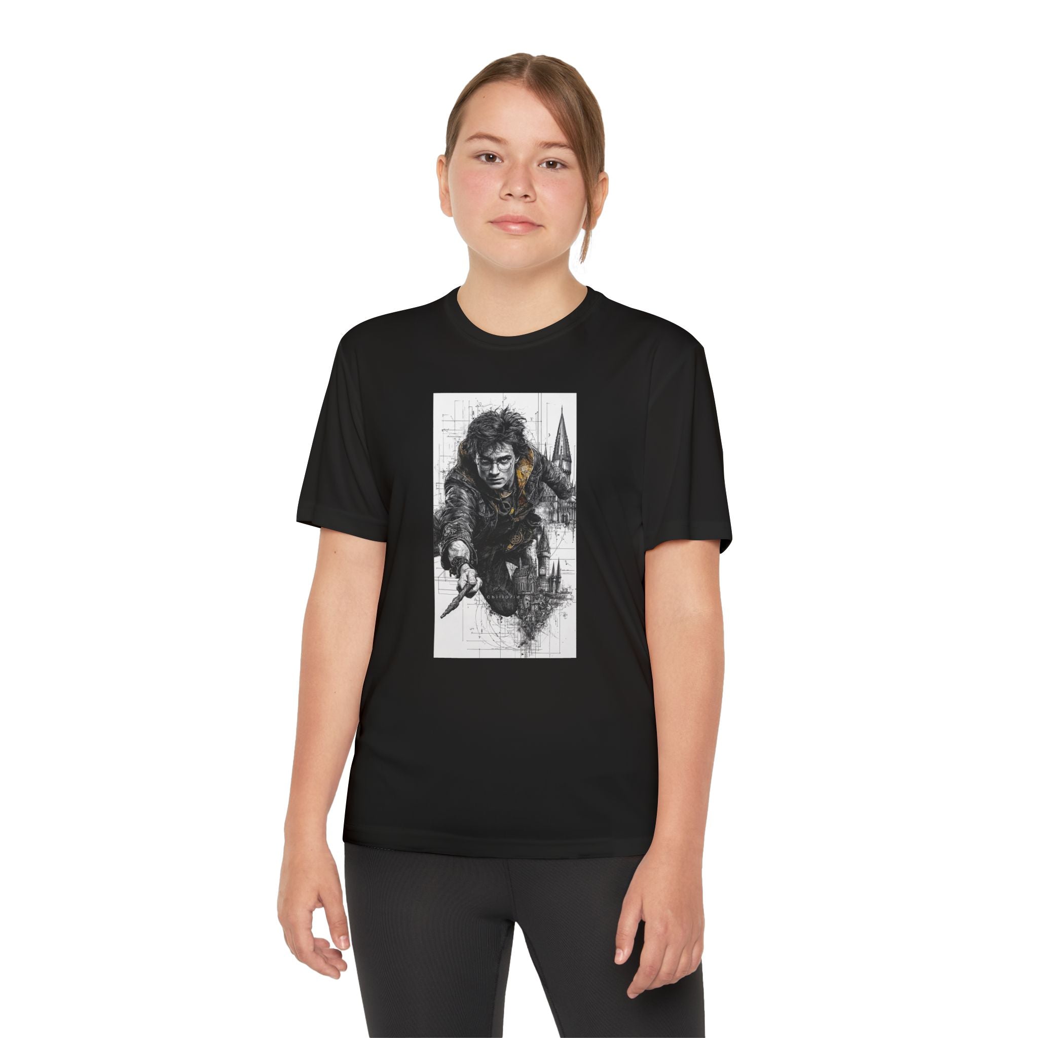 Youth Competitor Tee - Harry Potter, Wizard School Shirt, Magical Kids Top, Hogwarts Fan Gift, Sorcerer's Stone T-Shirt