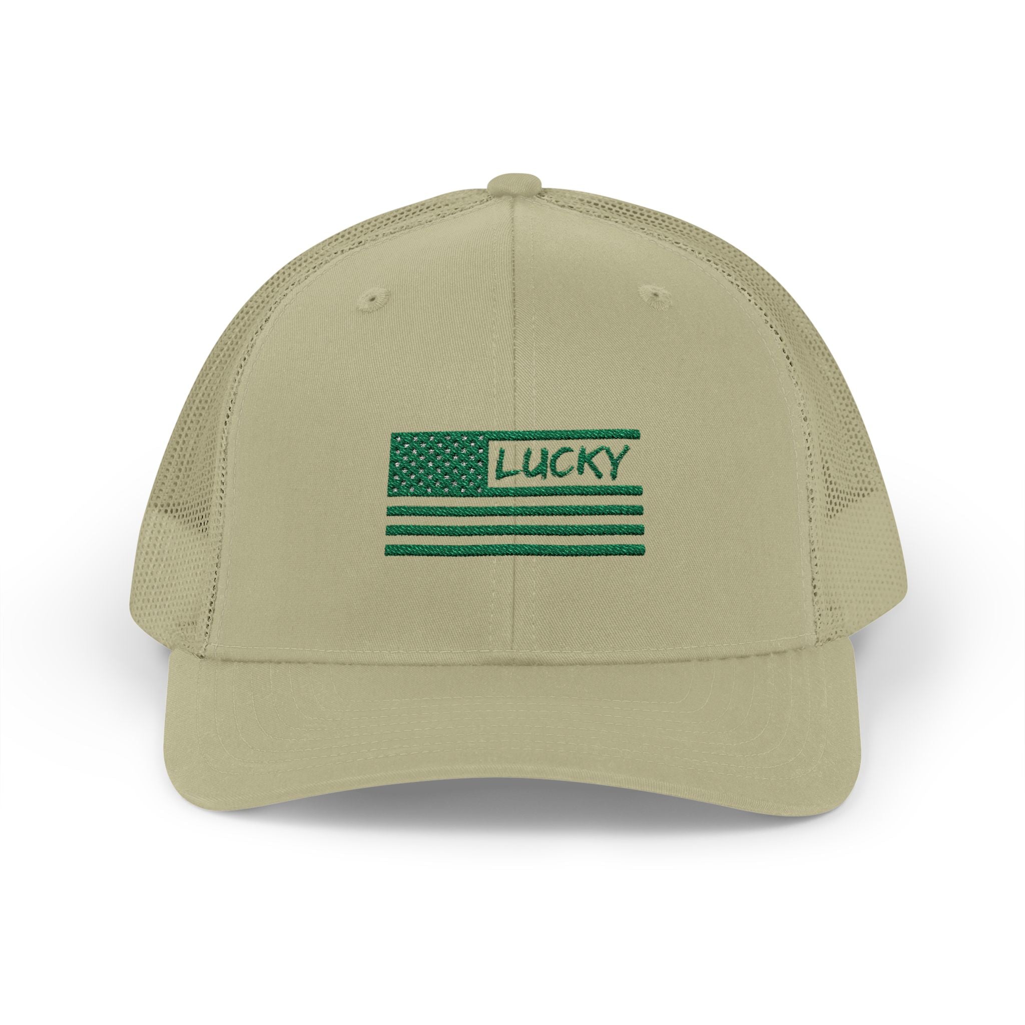 St. Patrick's Day Lucky 4-Leaf Clover Snapback Trucker Cap
