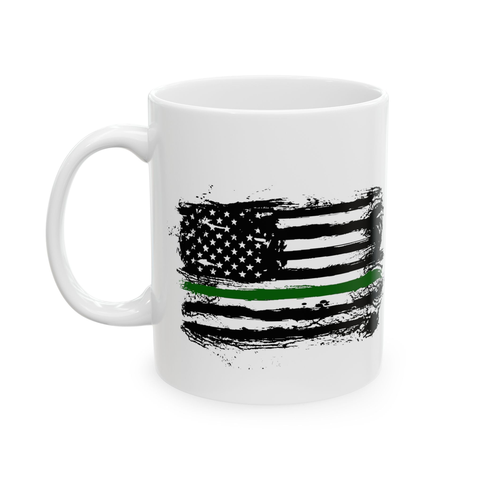 Thin Green Line Flag Patriotic Coffee & Tea Mug