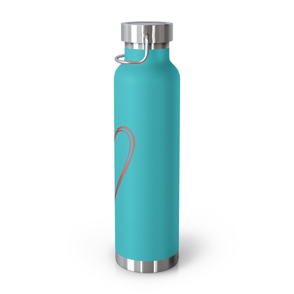 Heart Copper Insulated Water Bottle