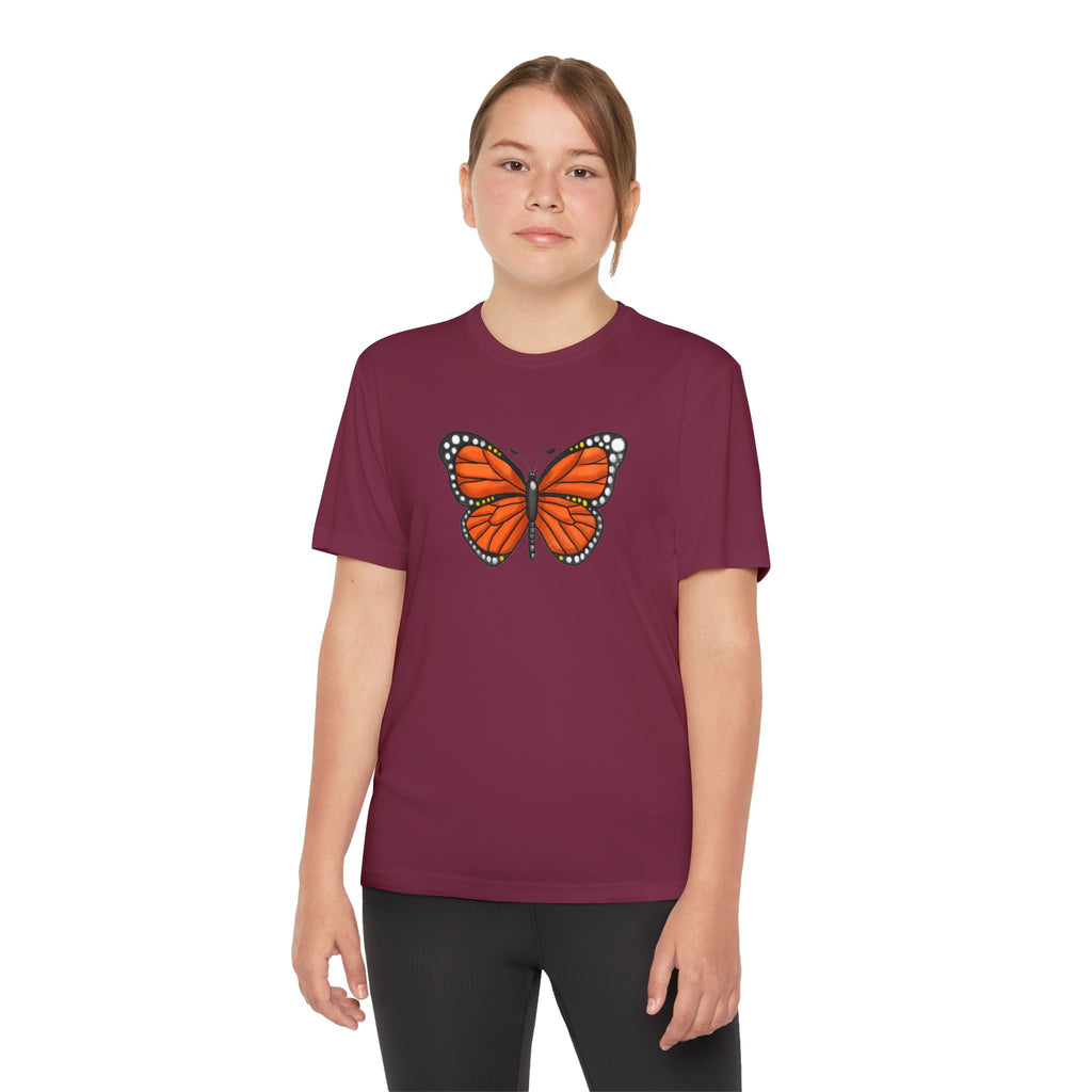 Butterffy Youth T-Shirt Sports Graphic Tee, Cool Athletic Shirt for Kids, Perfect for Sports Events, Team Spirit