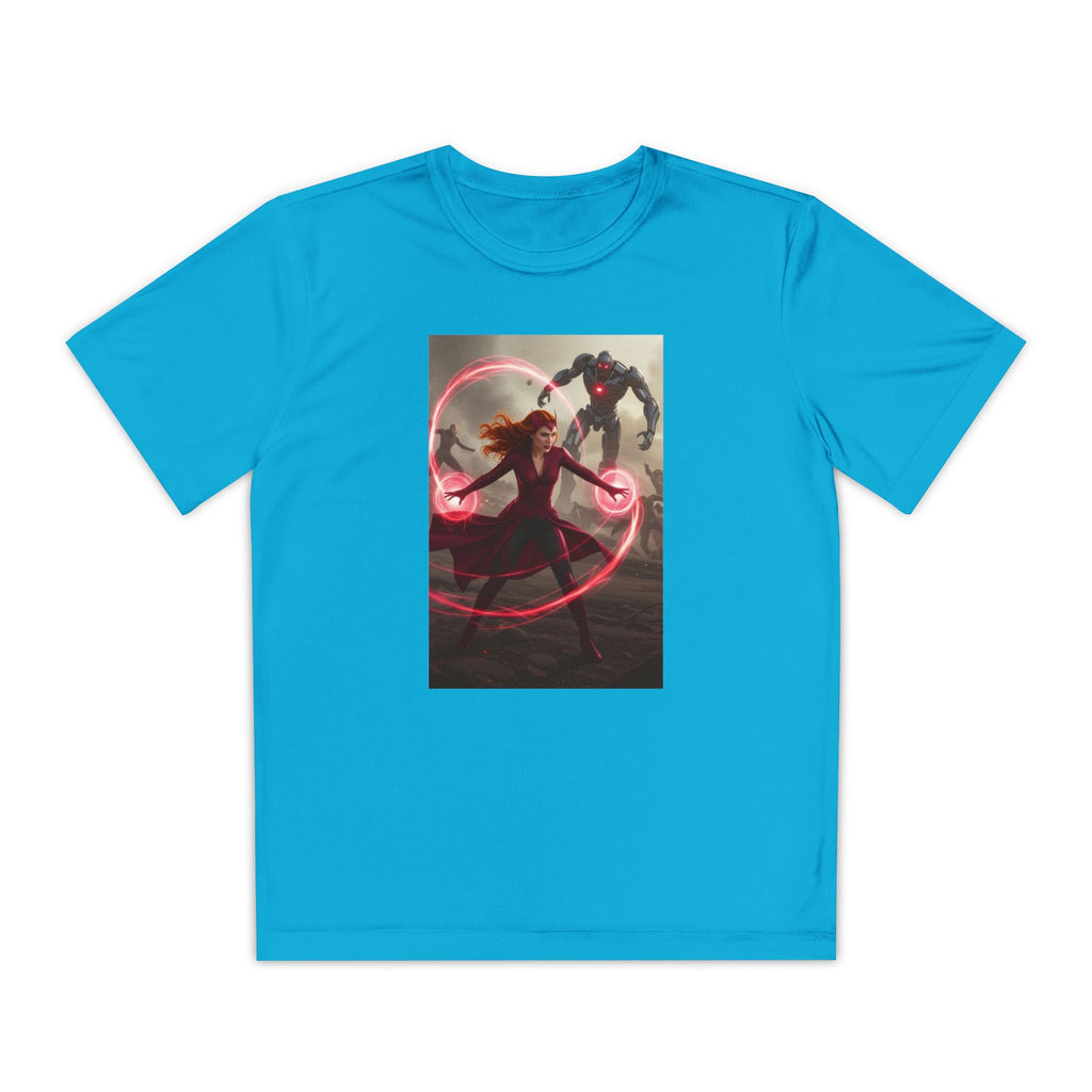 Superhero Youth T-Shirt Sports Graphic Tee, Cool Athletic Shirt for Kids