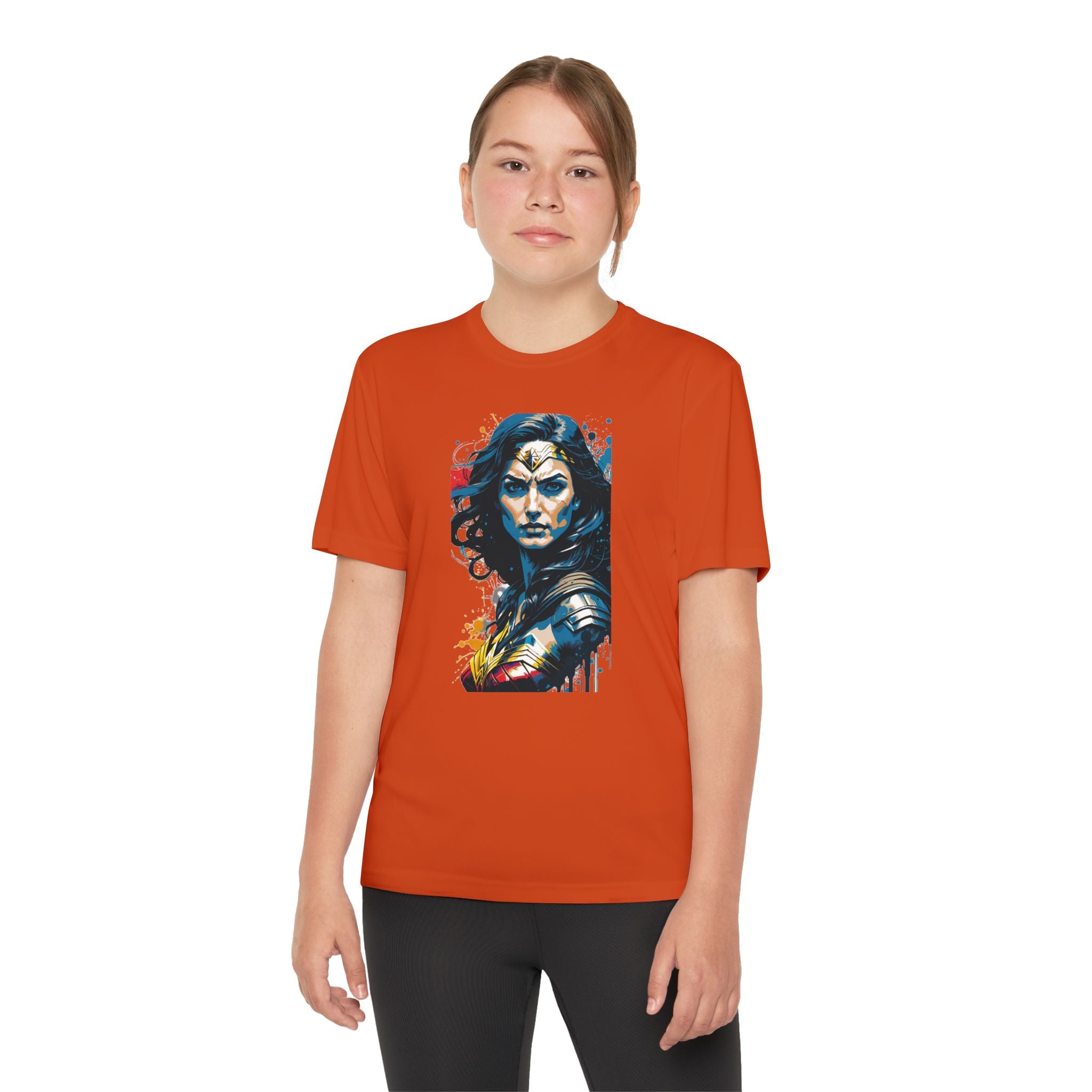 Superhero Youth T-Shirt Sports Graphic Tee, Cool Athletic Shirt for Kids