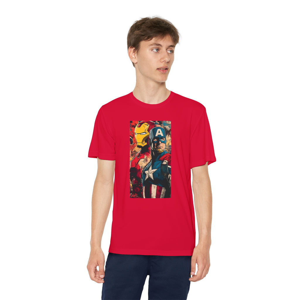 Advengers Youth T-Shirt Sports Graphic Tee, Cool Athletic Shirt for Kids, Perfect for Sports Events, Team Spirit