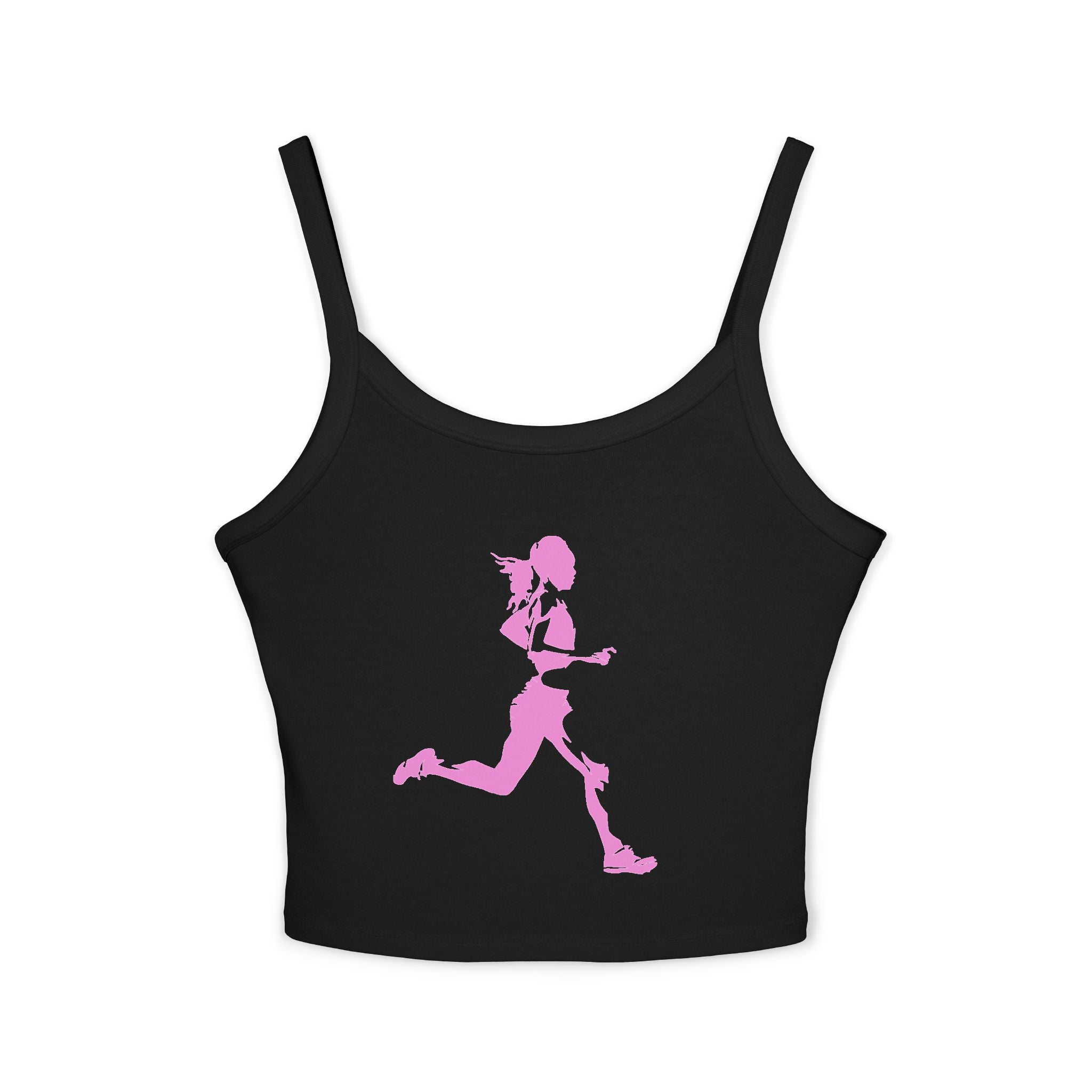 Running Woman Tank Top, Athletic Workout Top, Fitness Sleeveless Shirt, Jogging Muscle Tee, Exercise Gym Cami