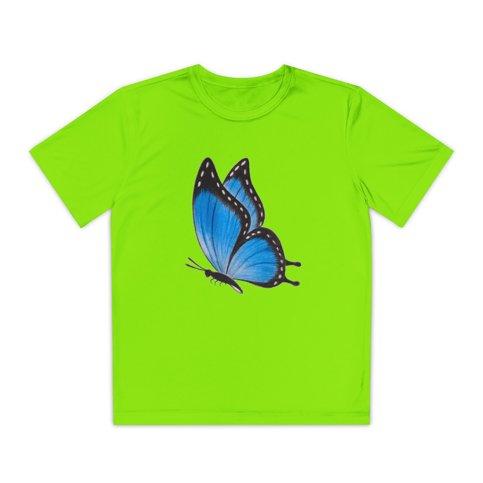 Butterffy Youth T-Shirt Sports Graphic Tee, Cool Athletic Shirt for Kids, Perfect for Sports Events, Team Spirit