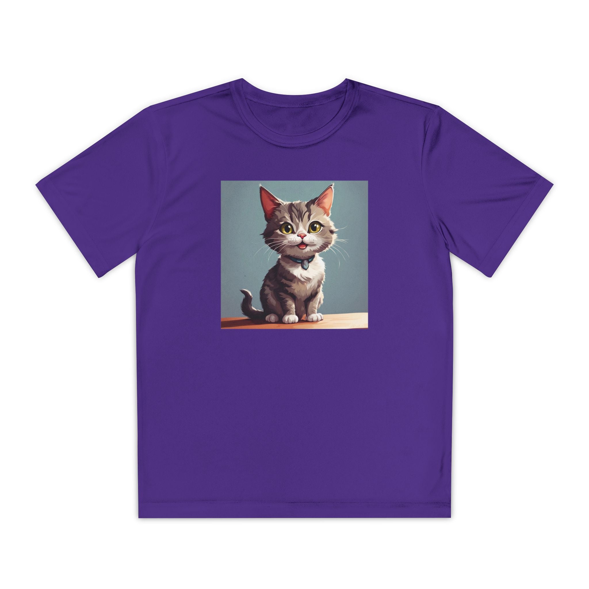 Youth Tee, Cute Kitten Graphic Shirt for Kids, Cat Lover Gift, Animal Theme Top, Children's Clothing, Feline Print Apparel