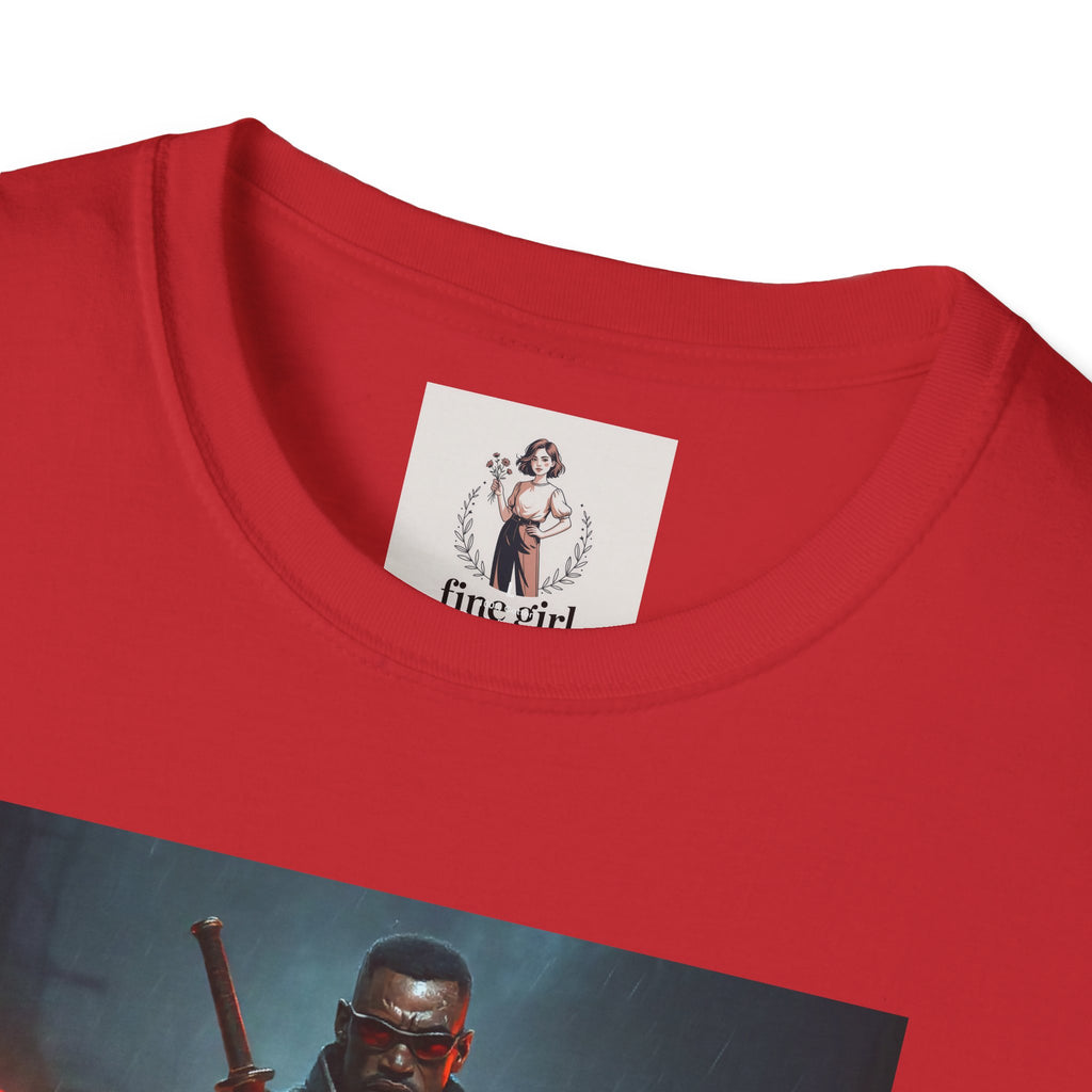 Blade Superhero Marvel Unisex Softstyle T-Shirt, Comic Book Tee, Geeky Clothing, Cosplay Costume Top
