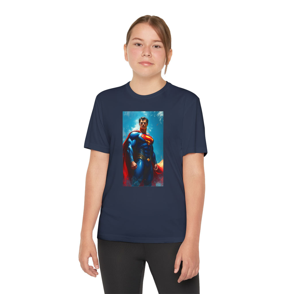 Superman Superhero Marvel T-Shirt, Youth Competitor Tee,  Kids Comic Book Hero Top, Children's Graphic Tee, Youth Super Power T-Shirt