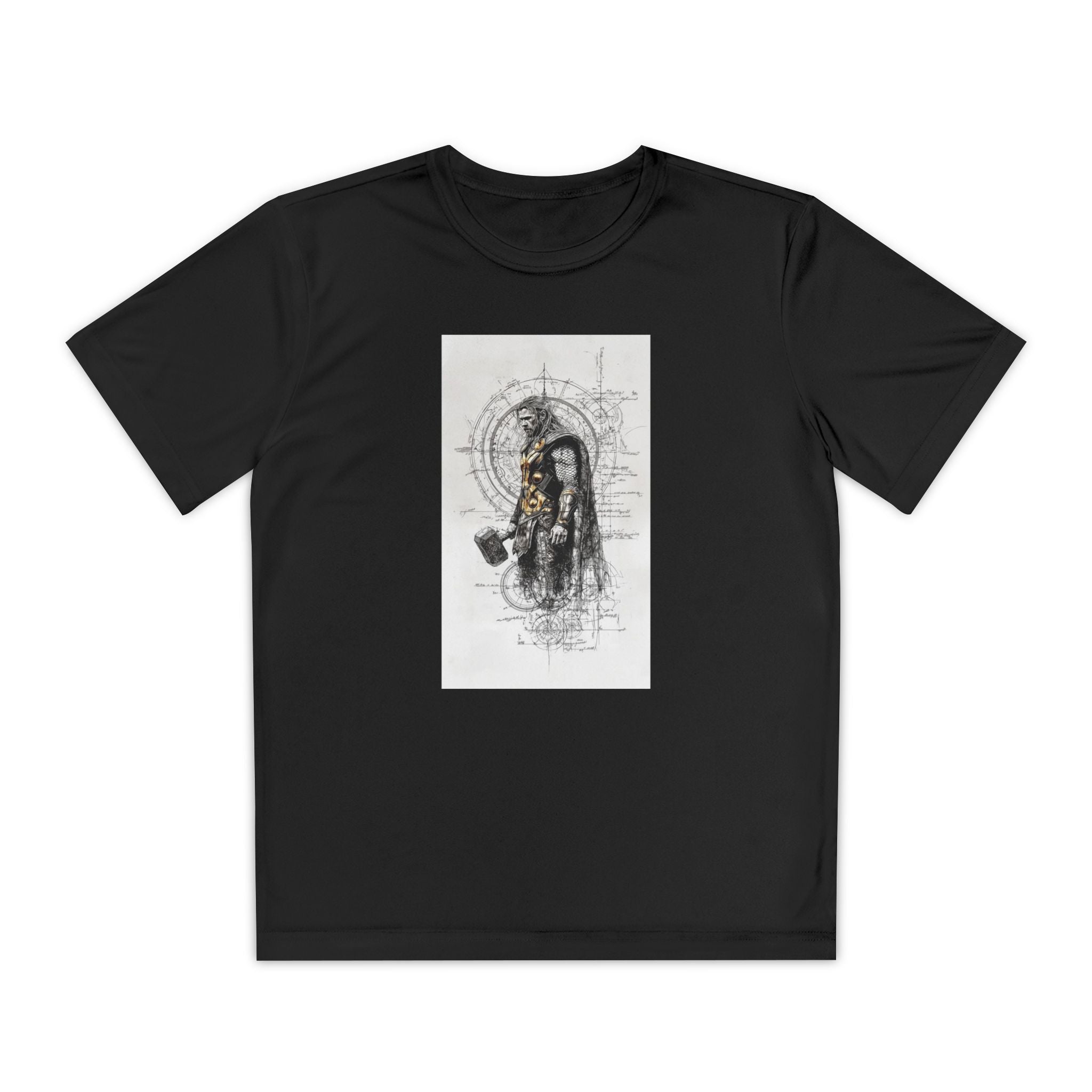 Superhero Youth T-Shirt Sports Graphic Tee, Cool Athletic Shirt for Kids