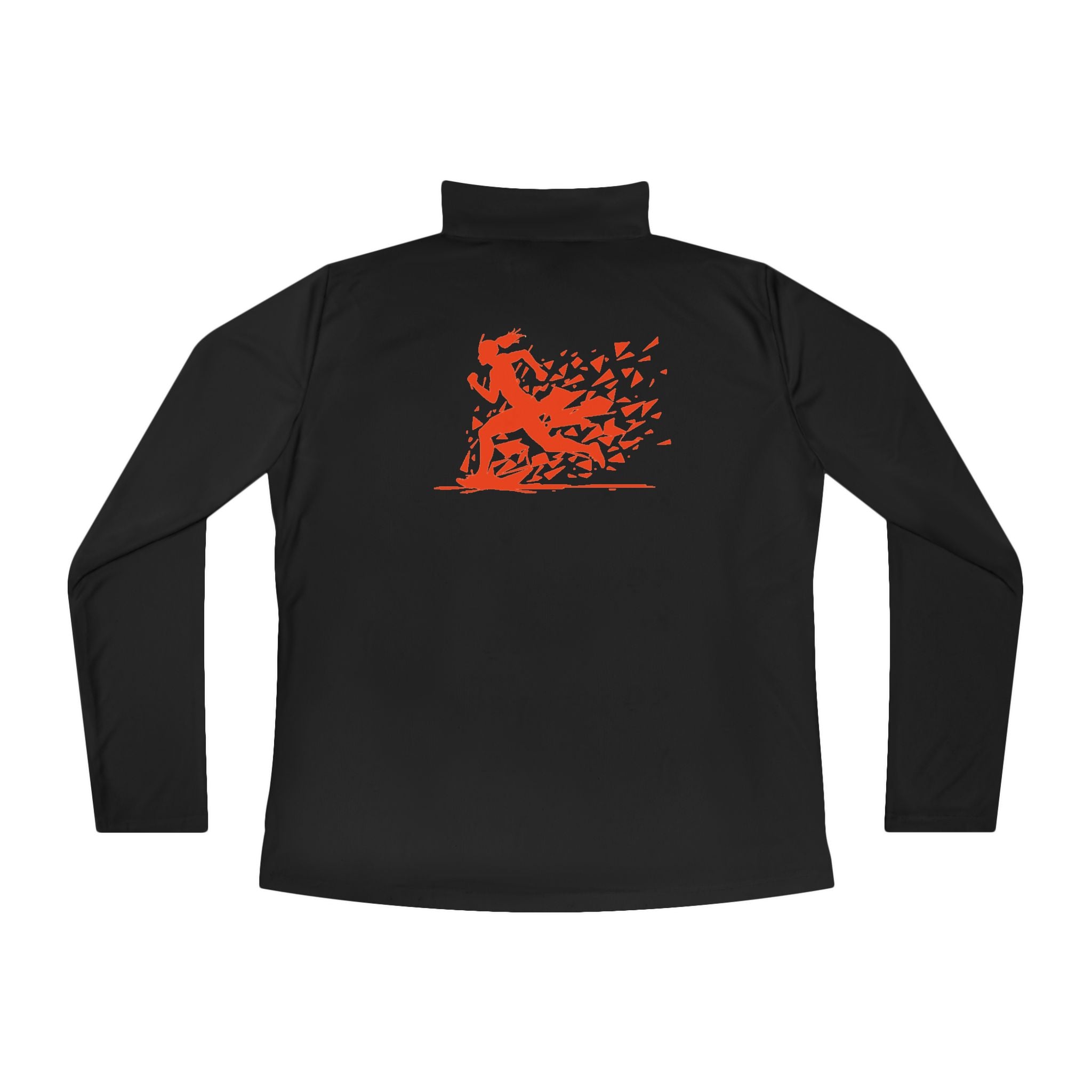 Ladies Quarter-Zip Pullover with Motivational Running Design, Athletic Apparel, Activewear, Sportswear, Fitness Gift, Running Top