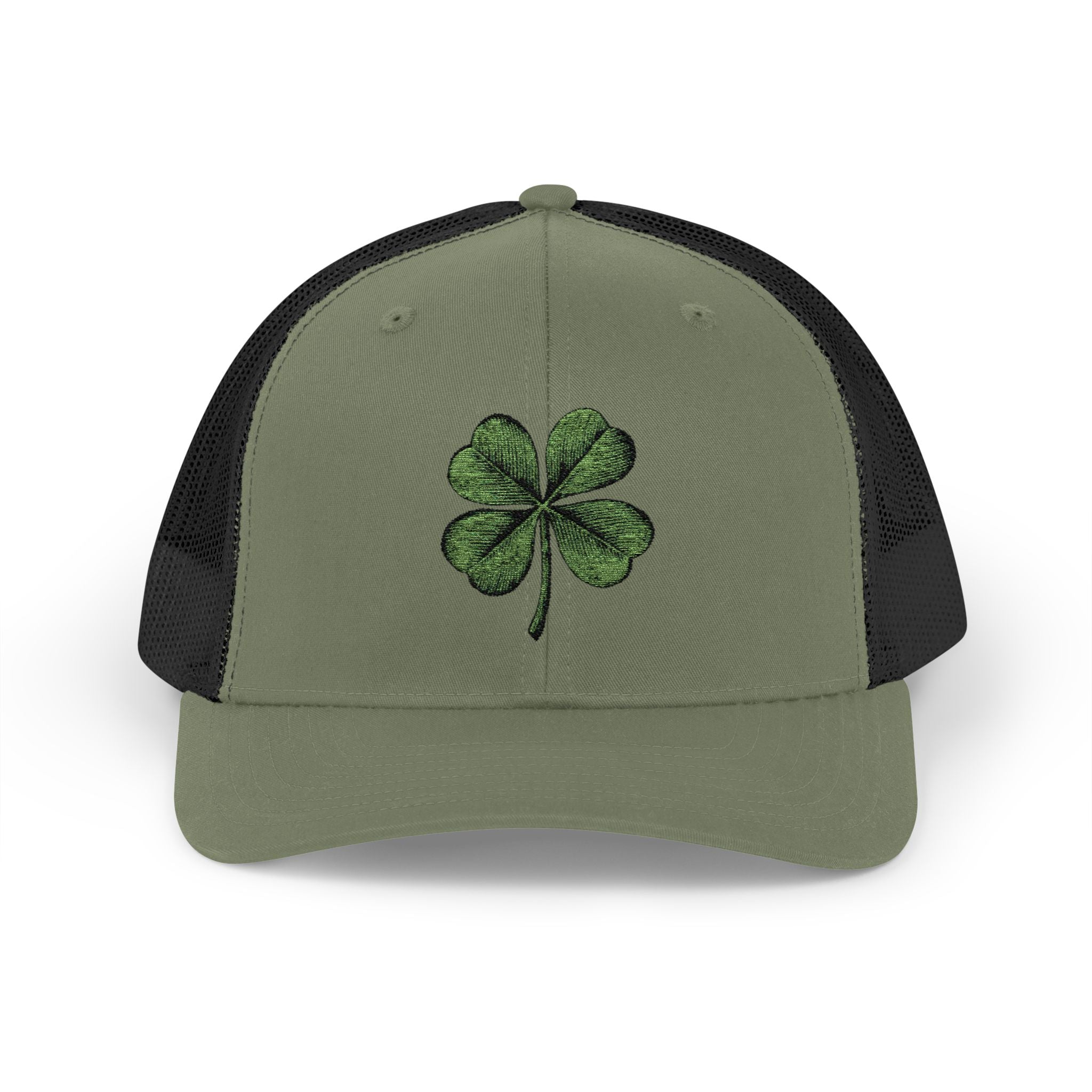St. Patrick's Day Lucky 4-Leaf Clover Snapback Trucker Cap