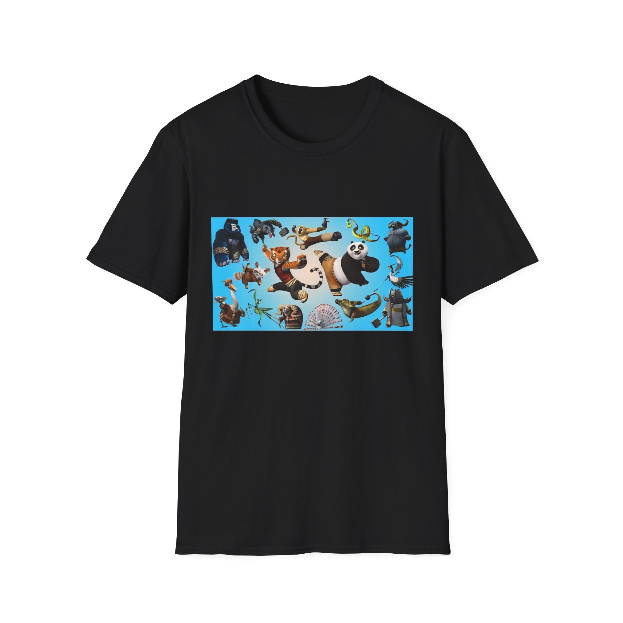 Kung Fu Panda Unisex Softstyle T-Shirt, DreamWorks Animation Youth Competitor Tee, Graphic Tee, Movie Fan Gift, Cult Classic Shirt, Comfy