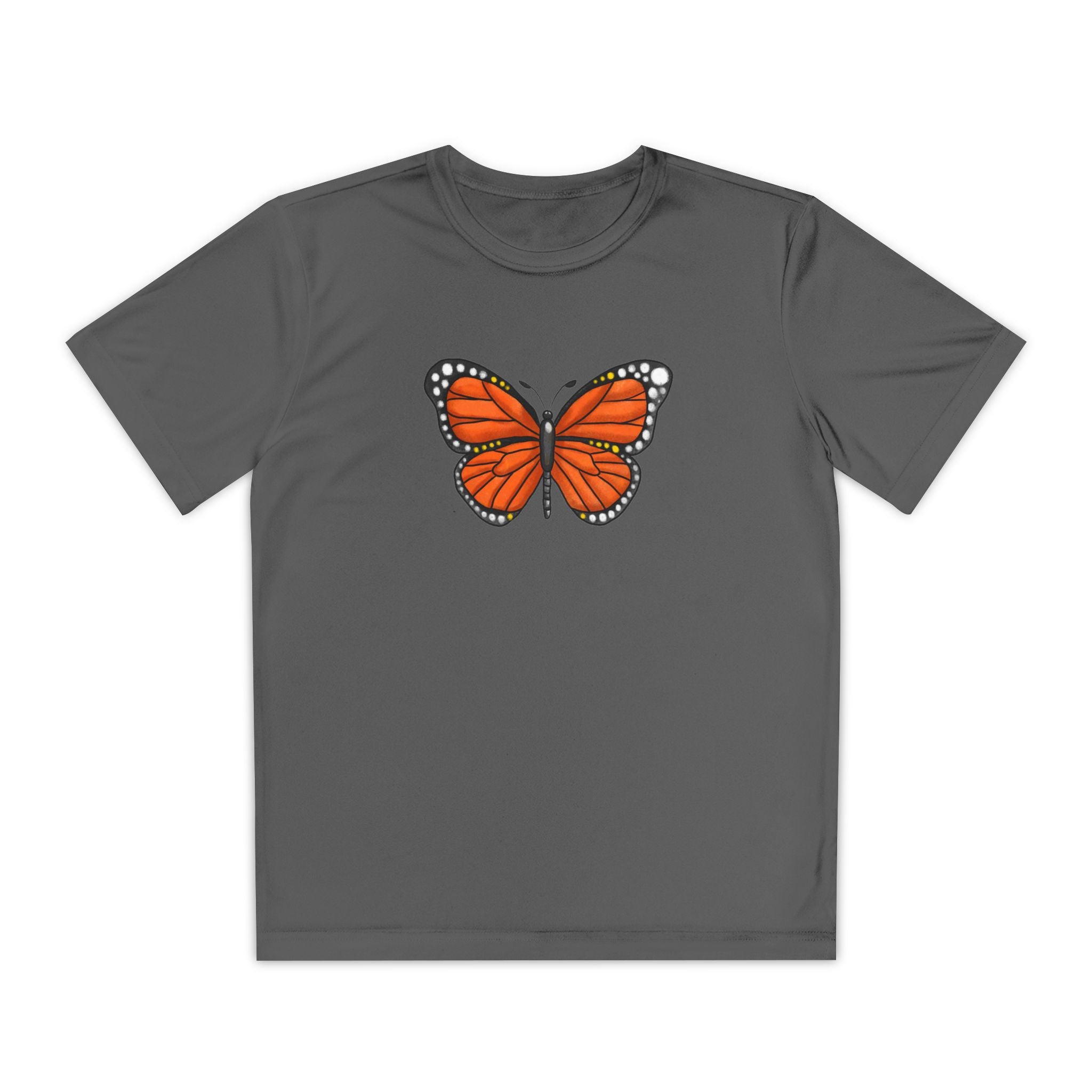 Butterffy Youth T-Shirt Sports Graphic Tee, Cool Athletic Shirt for Kids, Perfect for Sports Events, Team Spirit
