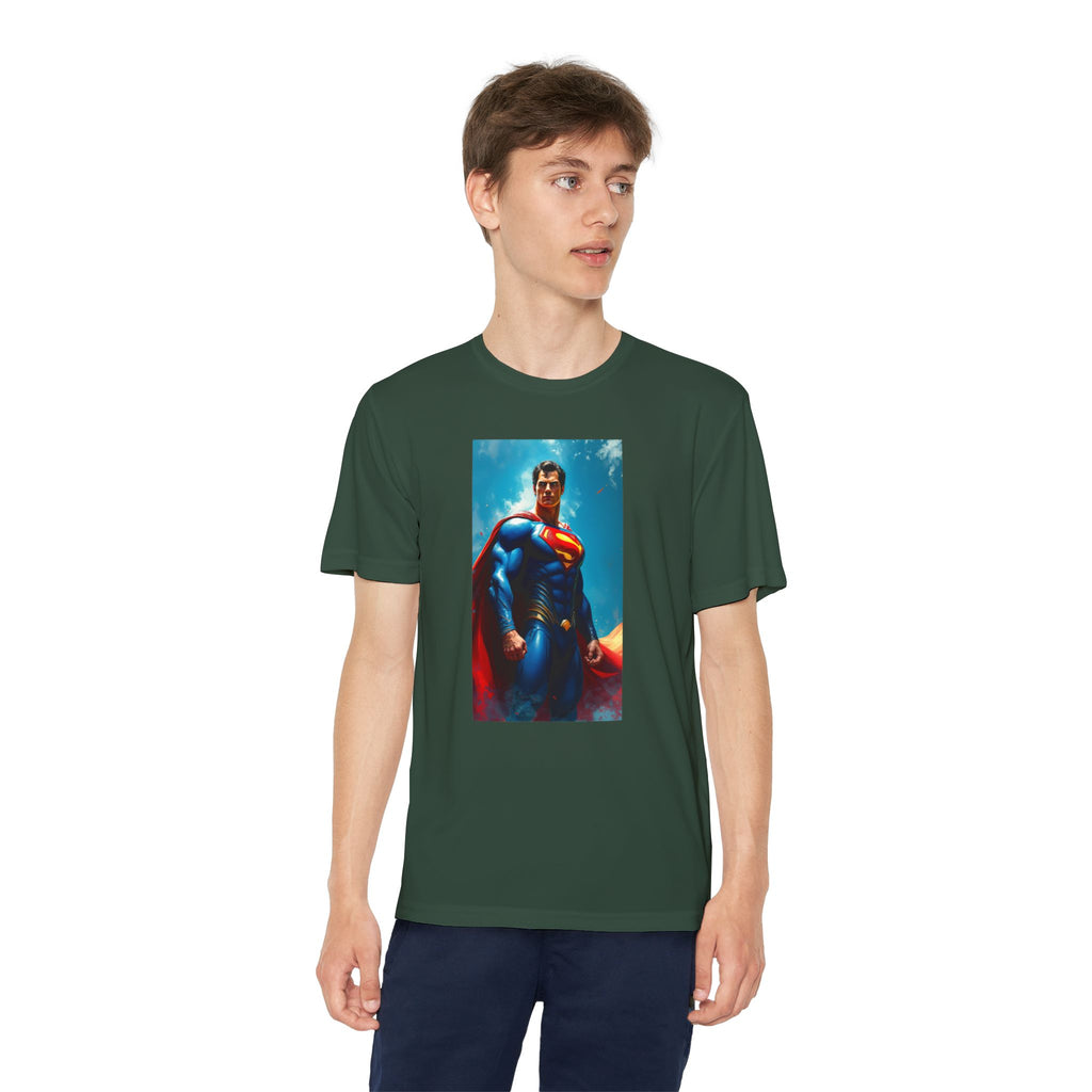 Superman Superhero Marvel T-Shirt, Youth Competitor Tee,  Kids Comic Book Hero Top, Children's Graphic Tee, Youth Super Power T-Shirt