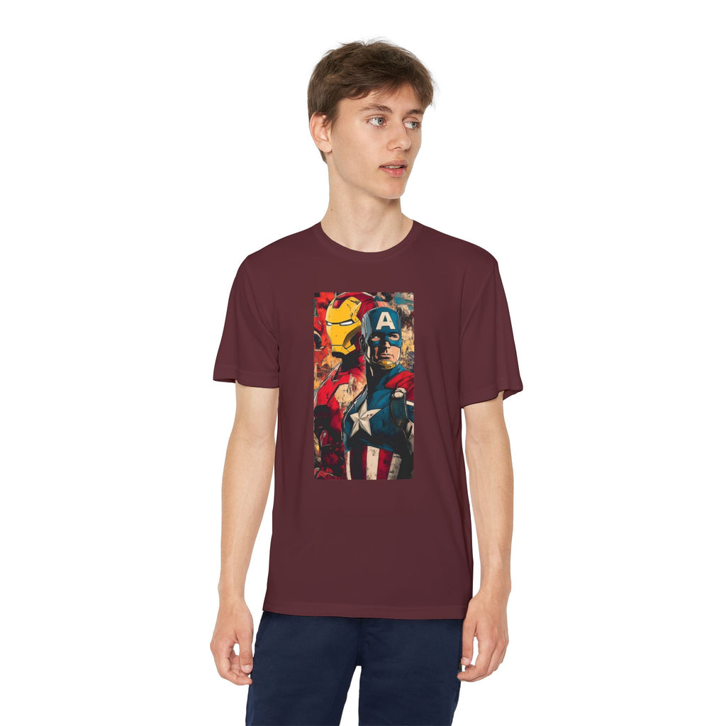 Advengers Youth T-Shirt Sports Graphic Tee, Cool Athletic Shirt for Kids, Perfect for Sports Events, Team Spirit