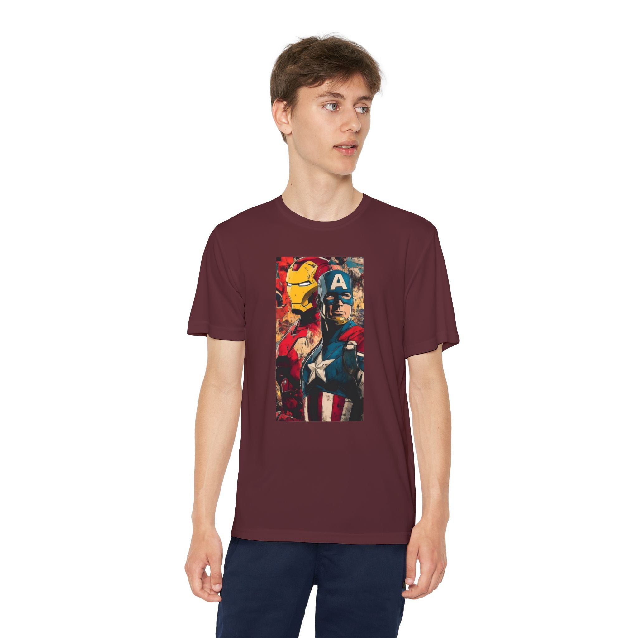 Advengers Youth T-Shirt Sports Graphic Tee, Cool Athletic Shirt for Kids, Perfect for Sports Events, Team Spirit