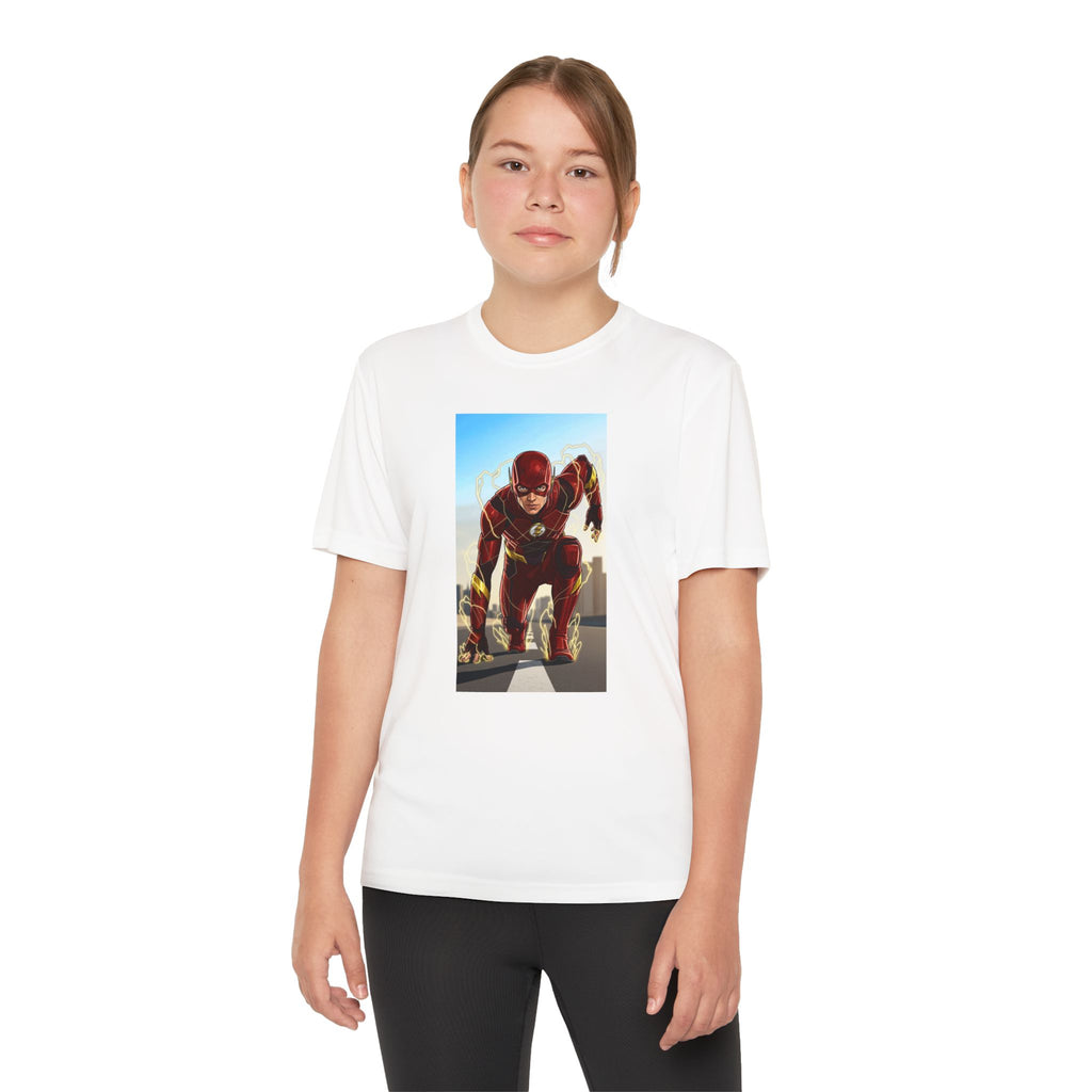 The Flash Superhero Marvel Youth T-Shirt, Kid's Superhero Tee, Children's Graphic Shirt, Comic Book Character Top, Kids Costume Apparel