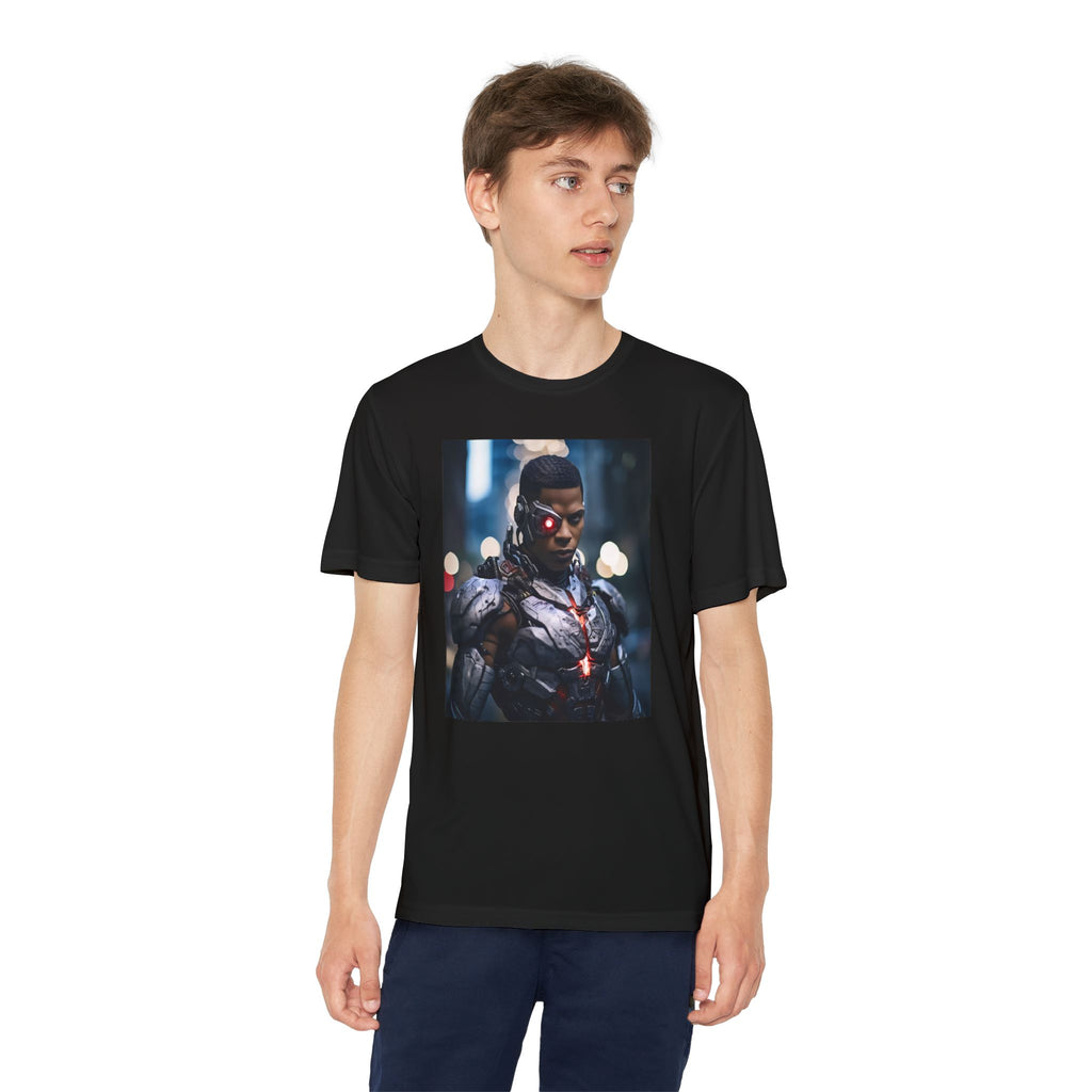 Cyborg Superhero Marvel Patriotic, Kids Graphic T-Shirt, Boys Hero Top, Girls Comic Book Clothing, Birthday