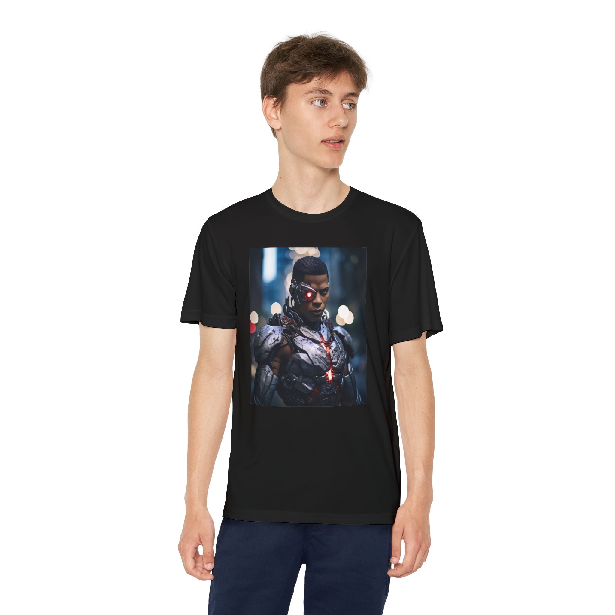 Cyborg Superhero Marvel Patriotic, Kids Graphic T-Shirt, Boys Hero Top, Girls Comic Book Clothing, Birthday