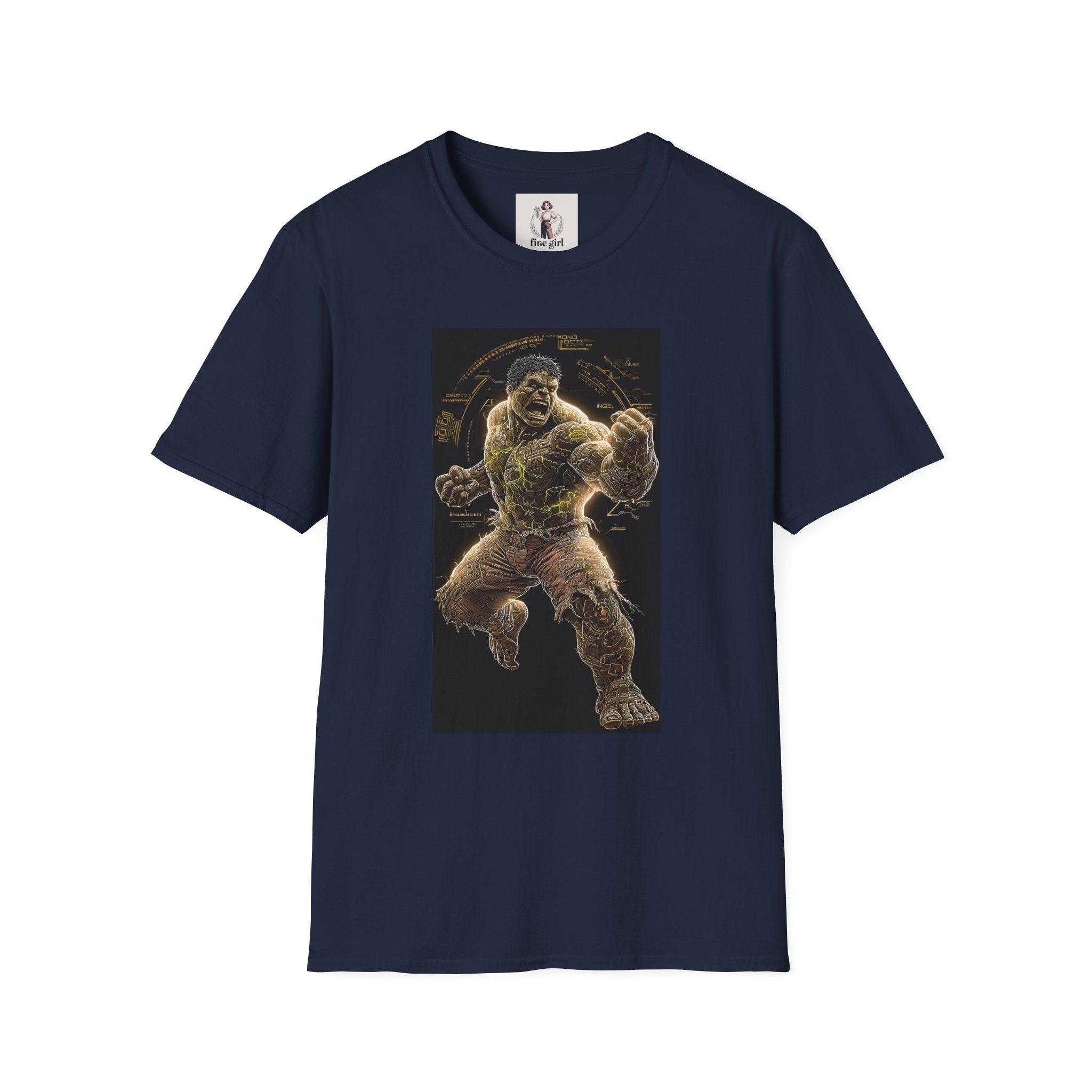The Incredible Hulk Superhero Marvel Unisex Softstyle T-Shirt, Comic Book Tee, Geeky Clothing, Cosplay Costume Top