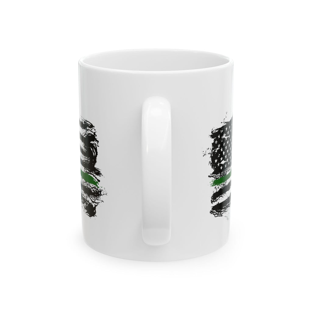 Thin Green Line Flag Patriotic Coffee & Tea Mug