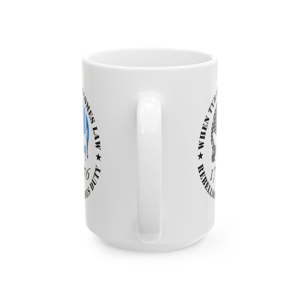 Thin Blue Line Patriotic Mug