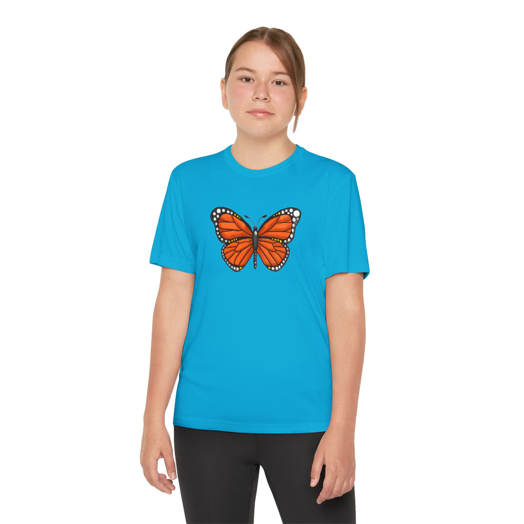 Butterffy Youth T-Shirt Sports Graphic Tee, Cool Athletic Shirt for Kids, Perfect for Sports Events, Team Spirit