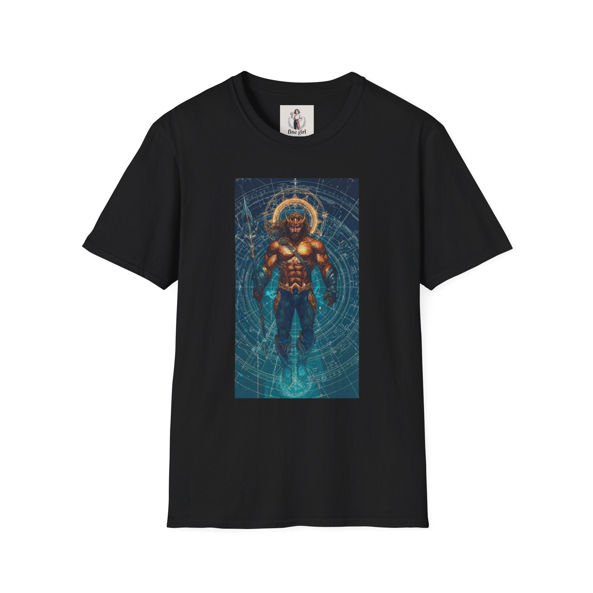 Aquaman Superhero Marvel Unisex Softstyle T-Shirt, Comic Book Tee, Geeky Clothing, Cosplay Costume Top