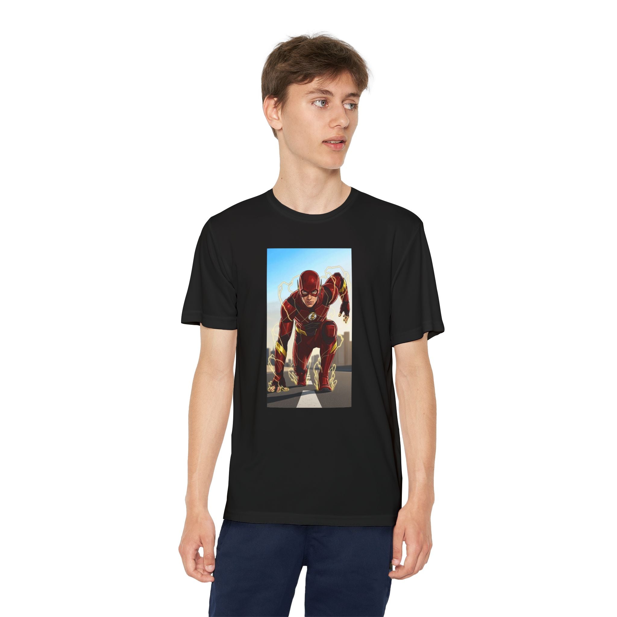 The Flash Superhero Marvel Youth T-Shirt, Kid's Superhero Tee, Children's Graphic Shirt, Comic Book Character Top, Kids Costume Apparel