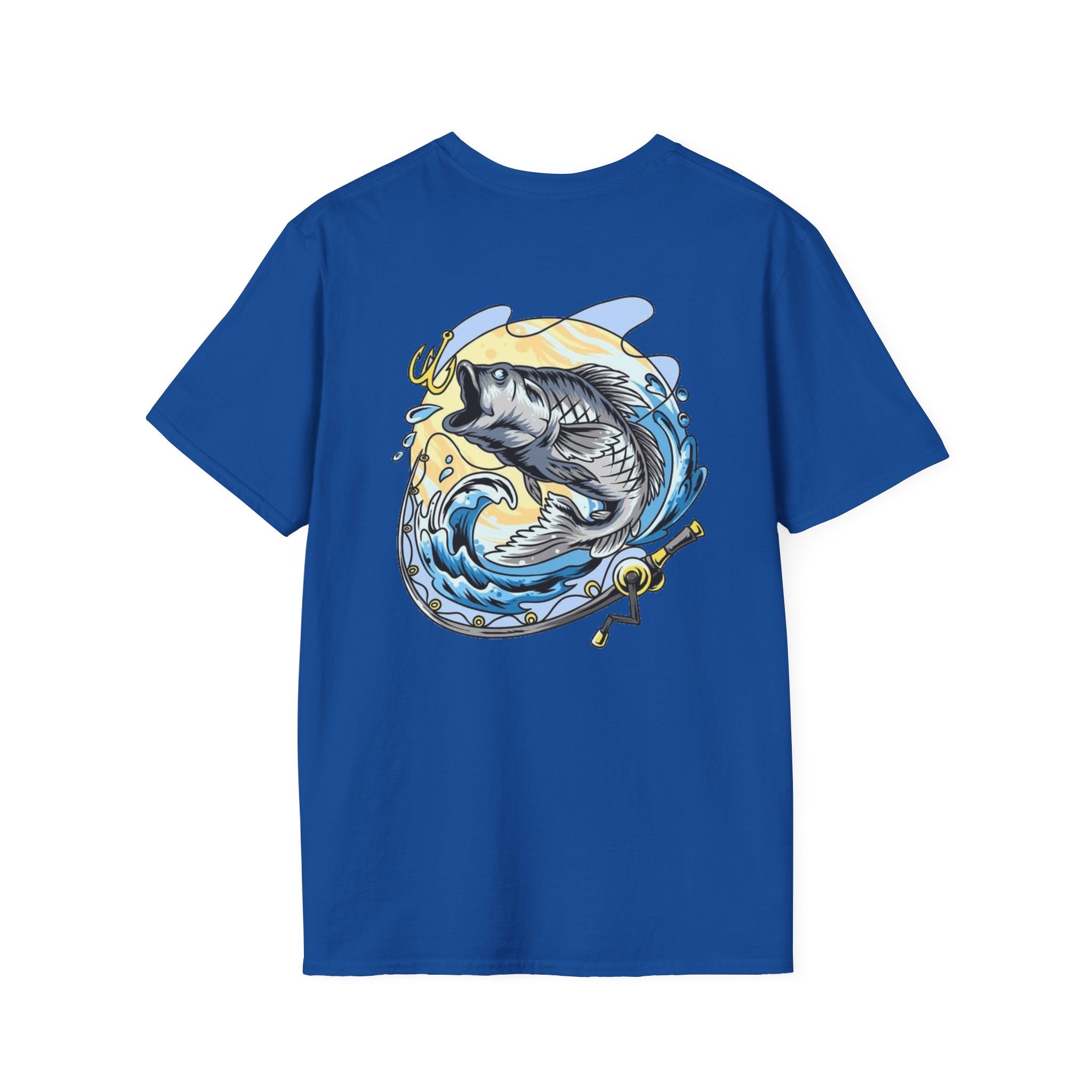 Patriotic Fishing Tshirt, American Flag Tee, 4th of July Shirt, USA Independence Day Top, Patriotic Graphic Tee, Unisex Patriotic