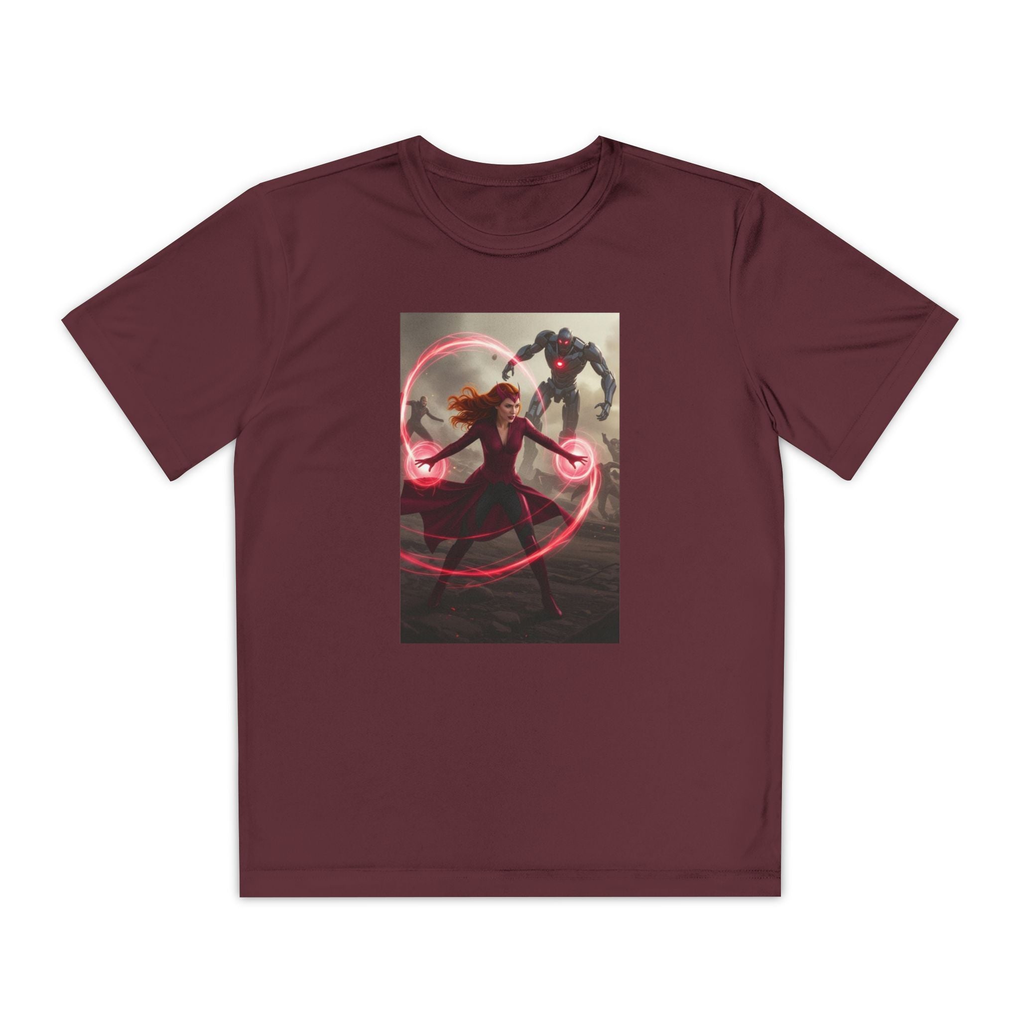 Superhero Youth T-Shirt Sports Graphic Tee, Cool Athletic Shirt for Kids