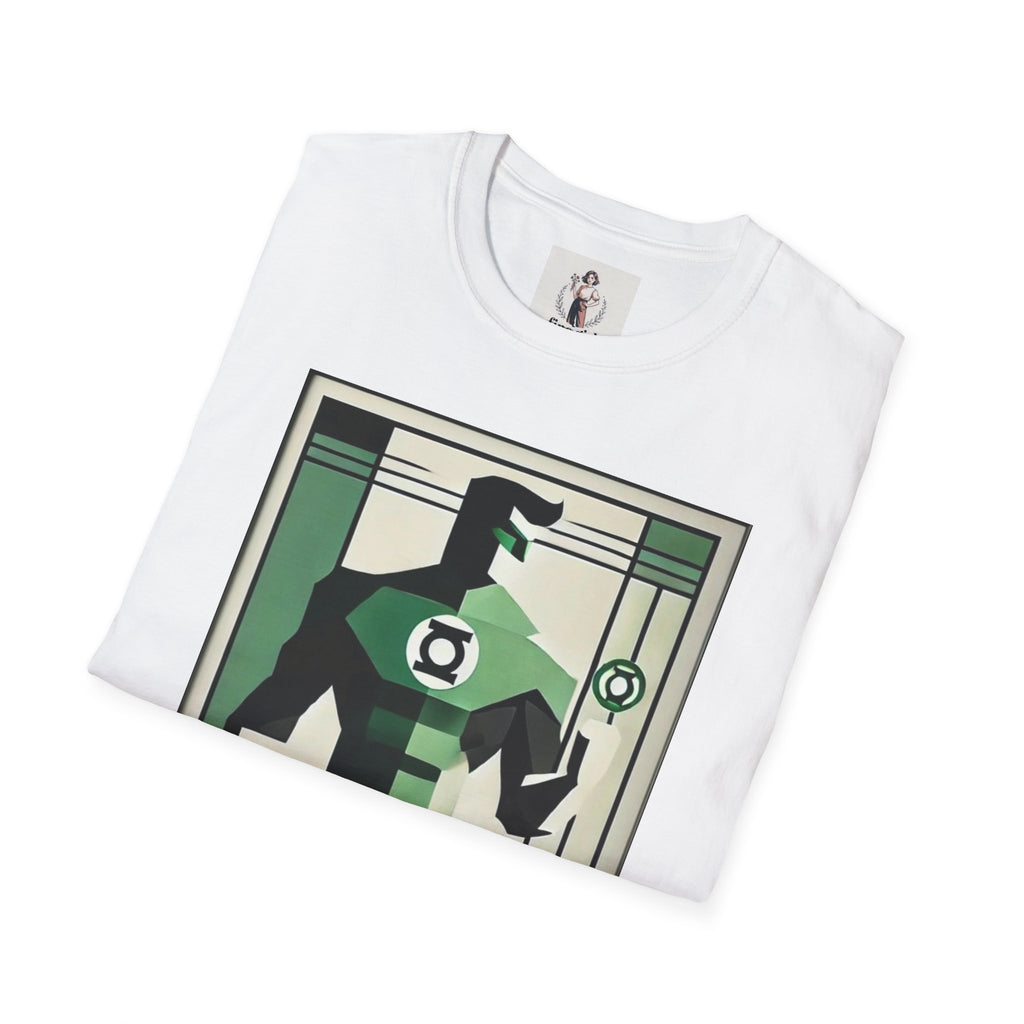 Green Lantern Superhero Marvel Unisex Softstyle T-Shirt, Comic Book Tee, Graphic Novel Shirt, Geeky Clothing, Cosplay Costume Top