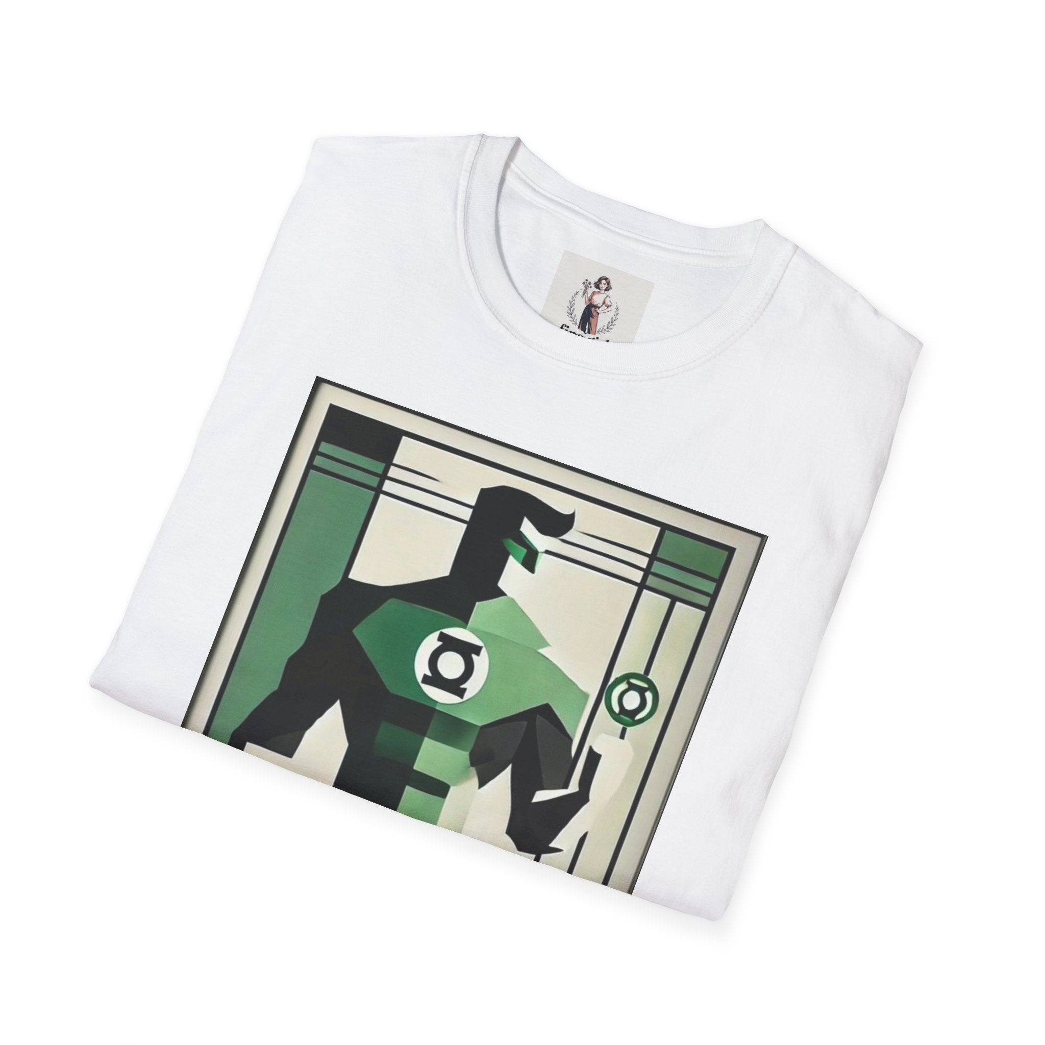 Green Lantern Superhero Marvel Unisex Softstyle T-Shirt, Comic Book Tee, Graphic Novel Shirt, Geeky Clothing, Cosplay Costume Top