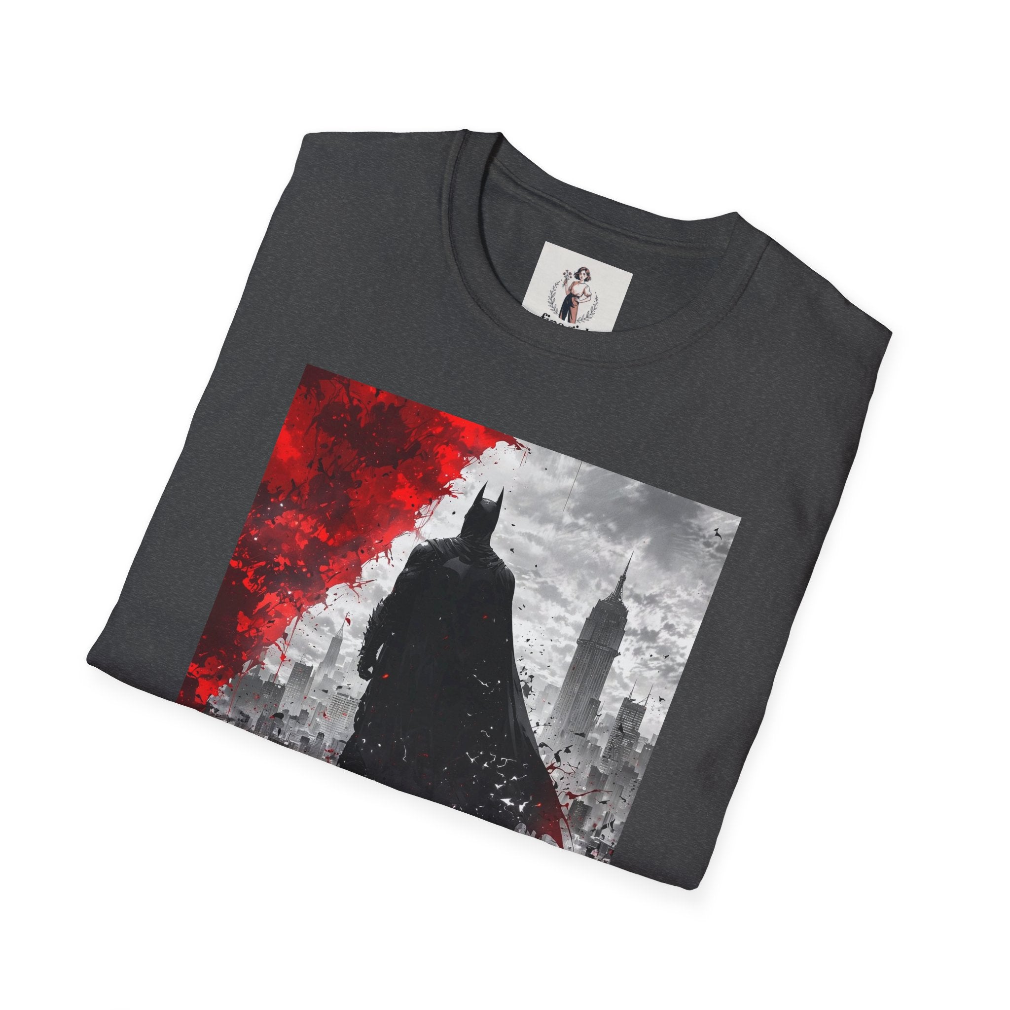 Batman Marvel Unisex Softstyle T-Shirt, Comic Book Tee, Geeky Clothing, Cosplay Costume Top