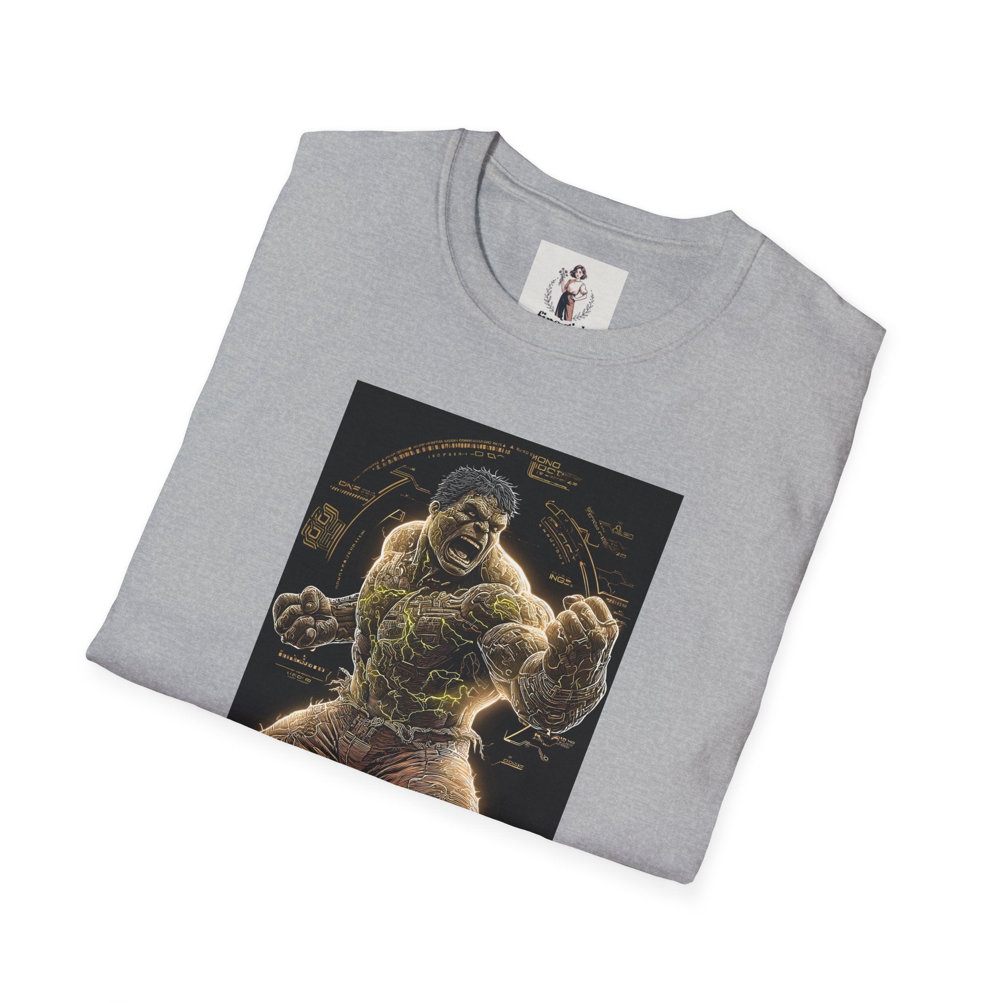 The Incredible Hulk Superhero Marvel Unisex Softstyle T-Shirt, Comic Book Tee, Geeky Clothing, Cosplay Costume Top