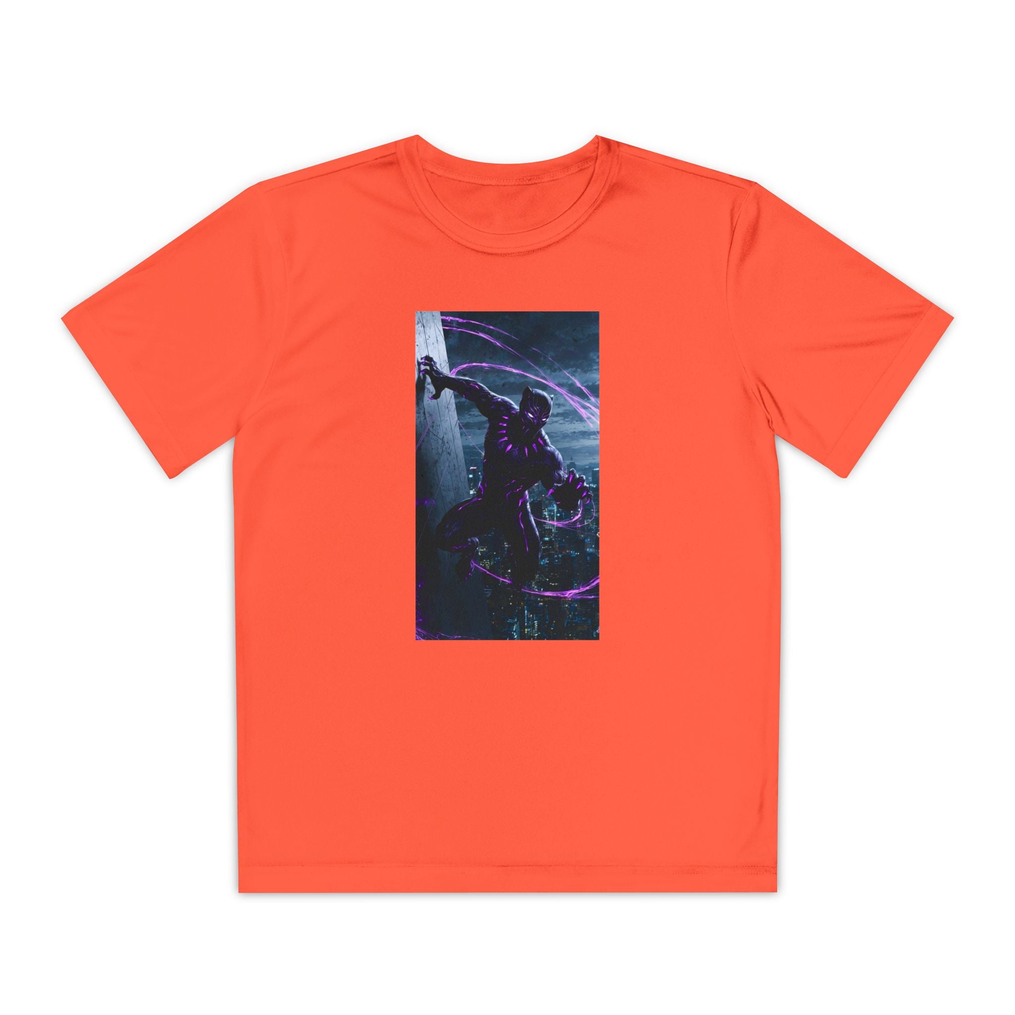 The Black Panther Superhero Marvel Patriotic, Kids Graphic T-Shirt, Boys Hero Top, Girls Comic Book Clothing, Birthday