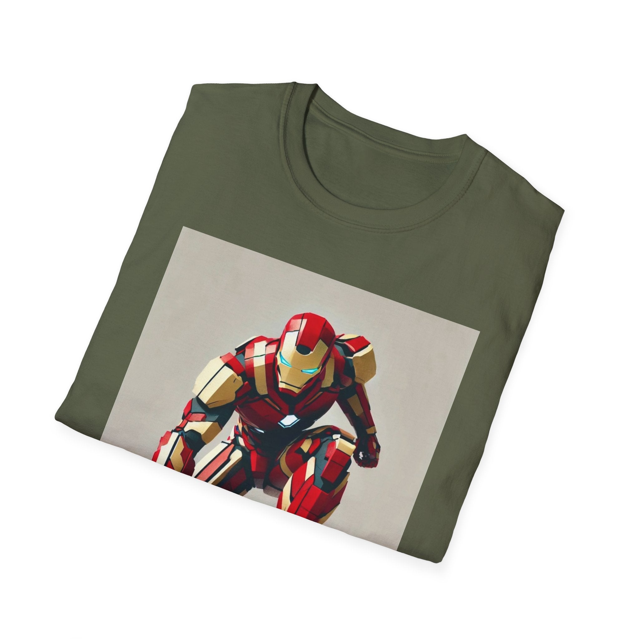 Iron Superhero Marvel T-Shirt - Comic Book Hero Unisex Tee, Graphic Top for Fans, Gift for Geeks, Justice League Shirt, Dark Knight