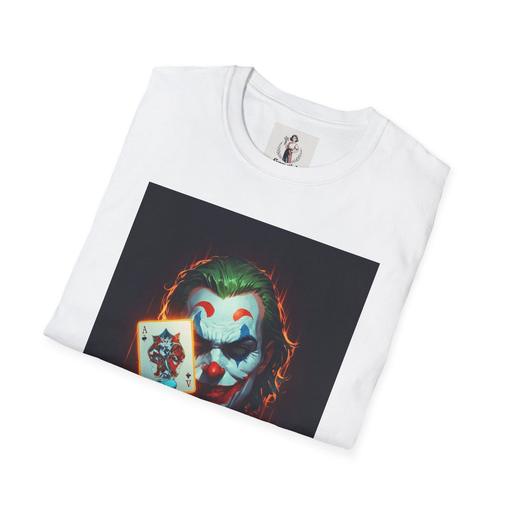 The Joker Superhero Marvel Unisex Softstyle T-Shirt, Comic Book Tee, Geeky Clothing, Cosplay Costume Top
