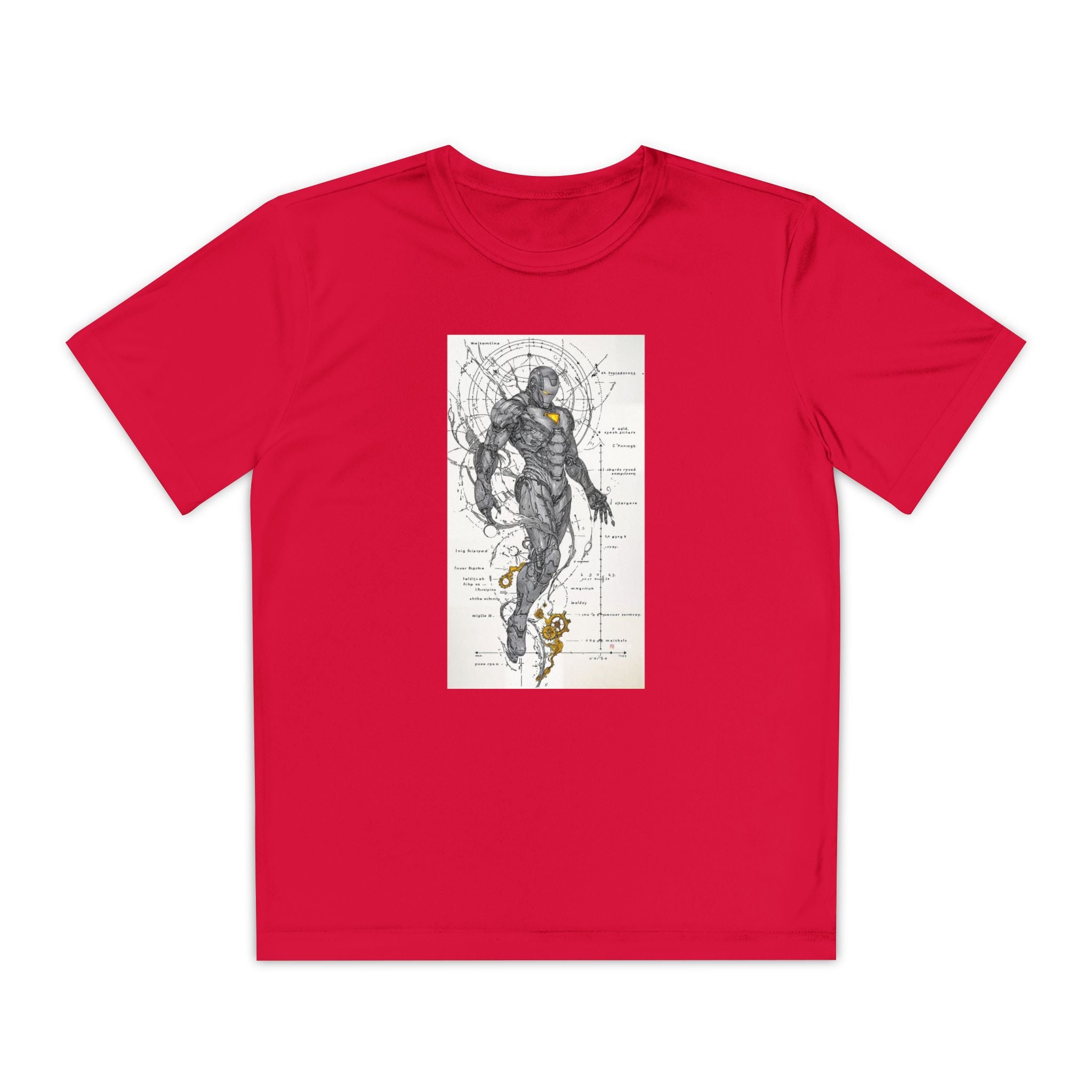 Superhero Youth T-Shirt Sports Graphic Tee, Cool Athletic Shirt for Kids