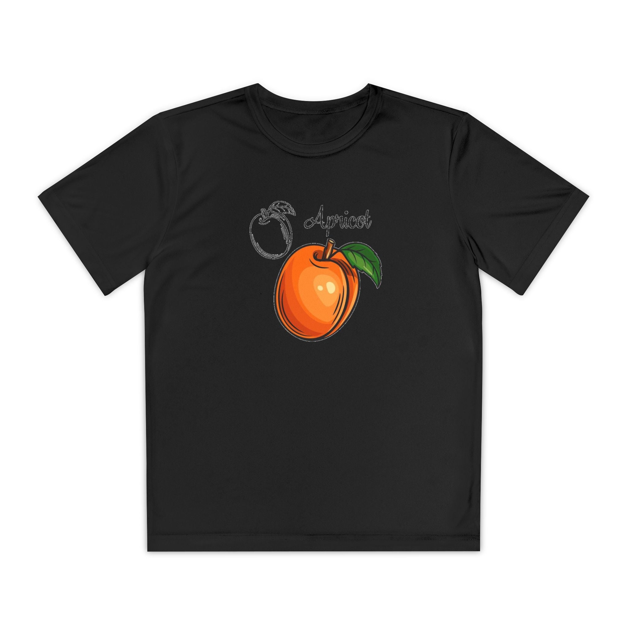 Apricot Youth T-Shirt Sports Graphic Tee, Cool Athletic Shirt for Kids, Perfect for Sports Events, Team Spirit