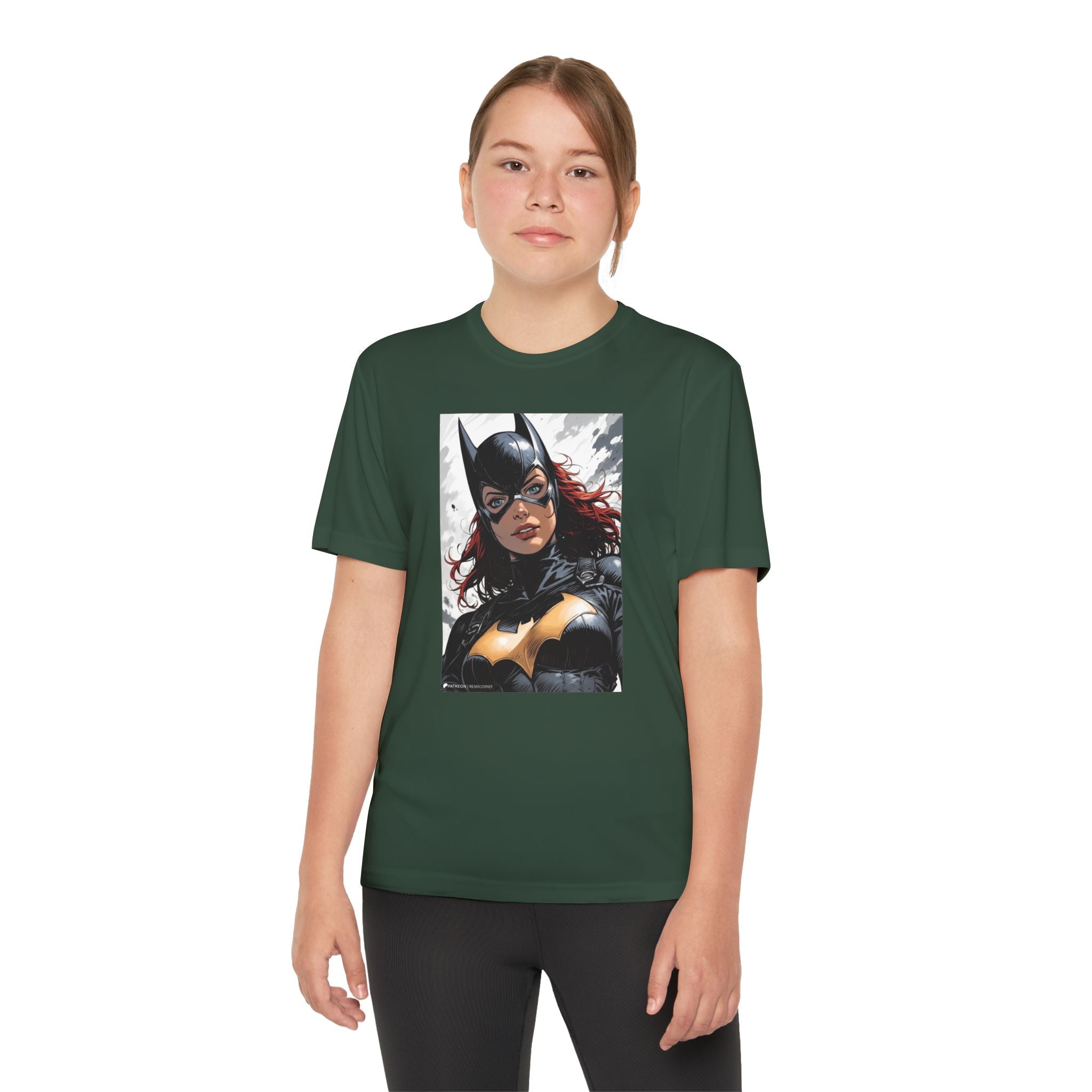 Superhero Youth T-Shirt Sports Graphic Tee, Cool Athletic Shirt for Kids