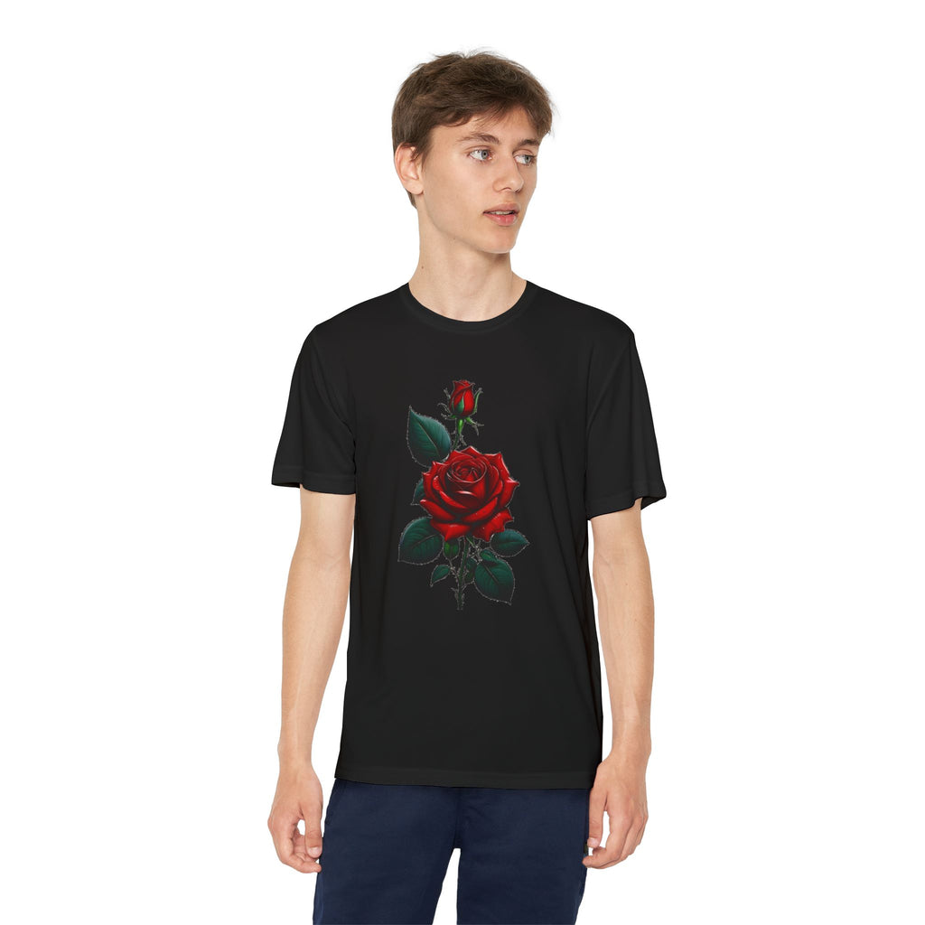 Flower Youth Tshirt, Girls Floral Tee, Kids Spring Shirt, Children's Botanical Top, Teen Blossom T-Shirt