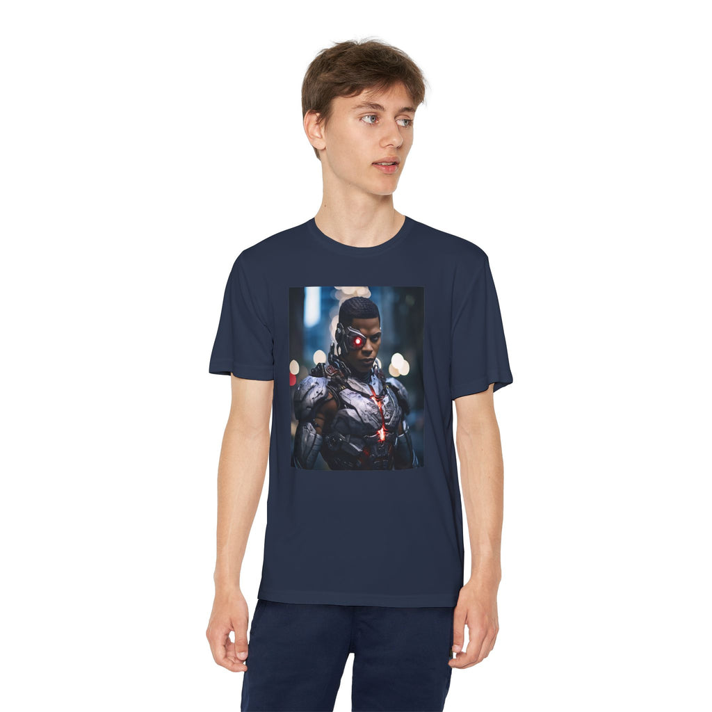 Cyborg Superhero Marvel Patriotic, Kids Graphic T-Shirt, Boys Hero Top, Girls Comic Book Clothing, Birthday