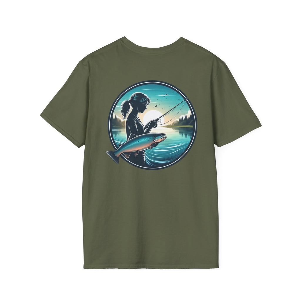 Patriotic Fishing t-shirt, American Flag Tee, 4th of July Shirt, USA Independence Day Top, Patriotic Graphic Tee, Unisex Patriotic