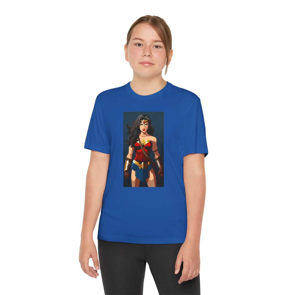 Superhero Youth T-Shirt Sports Graphic Tee, Cool Athletic Shirt for Kids