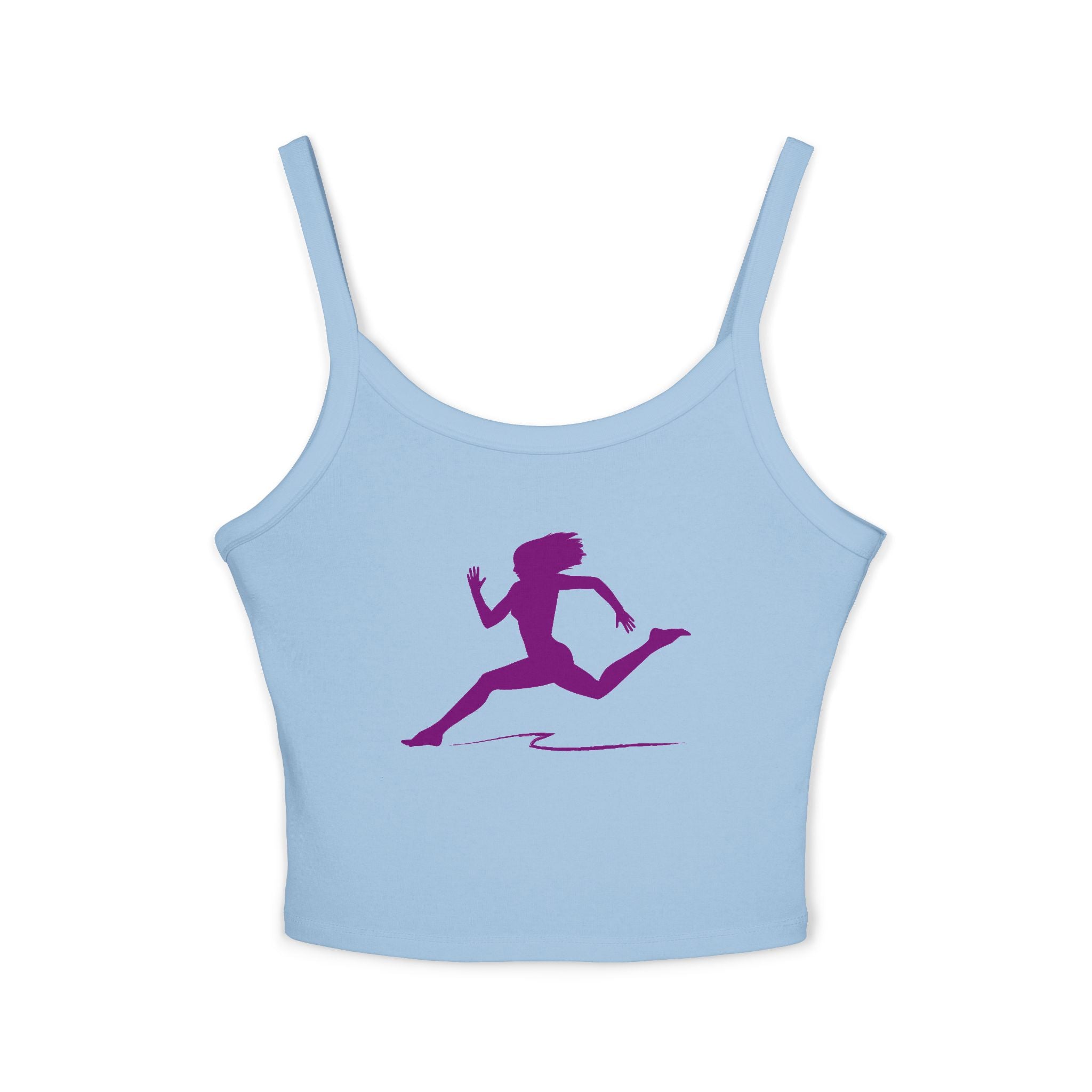 Running Woman Tank Top, Athletic Workout Top, Fitness Sleeveless Shirt, Jogging Muscle Tee, Exercise Gym Cami