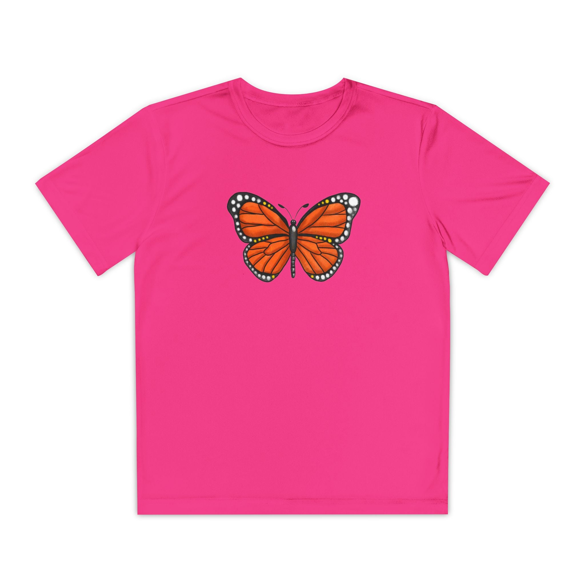 Butterffy Youth T-Shirt Sports Graphic Tee, Cool Athletic Shirt for Kids, Perfect for Sports Events, Team Spirit