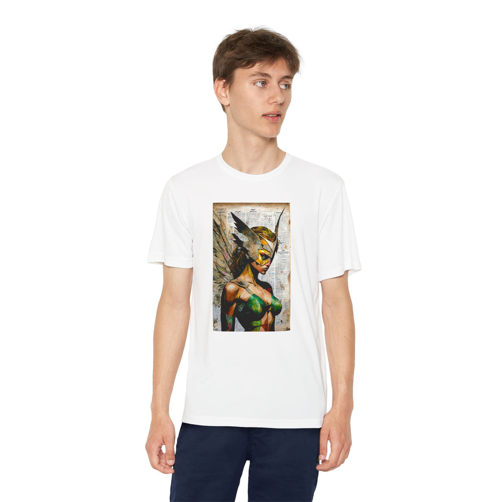 Superhero Youth T-Shirt Sports Graphic Tee, Cool Athletic Shirt for Kids